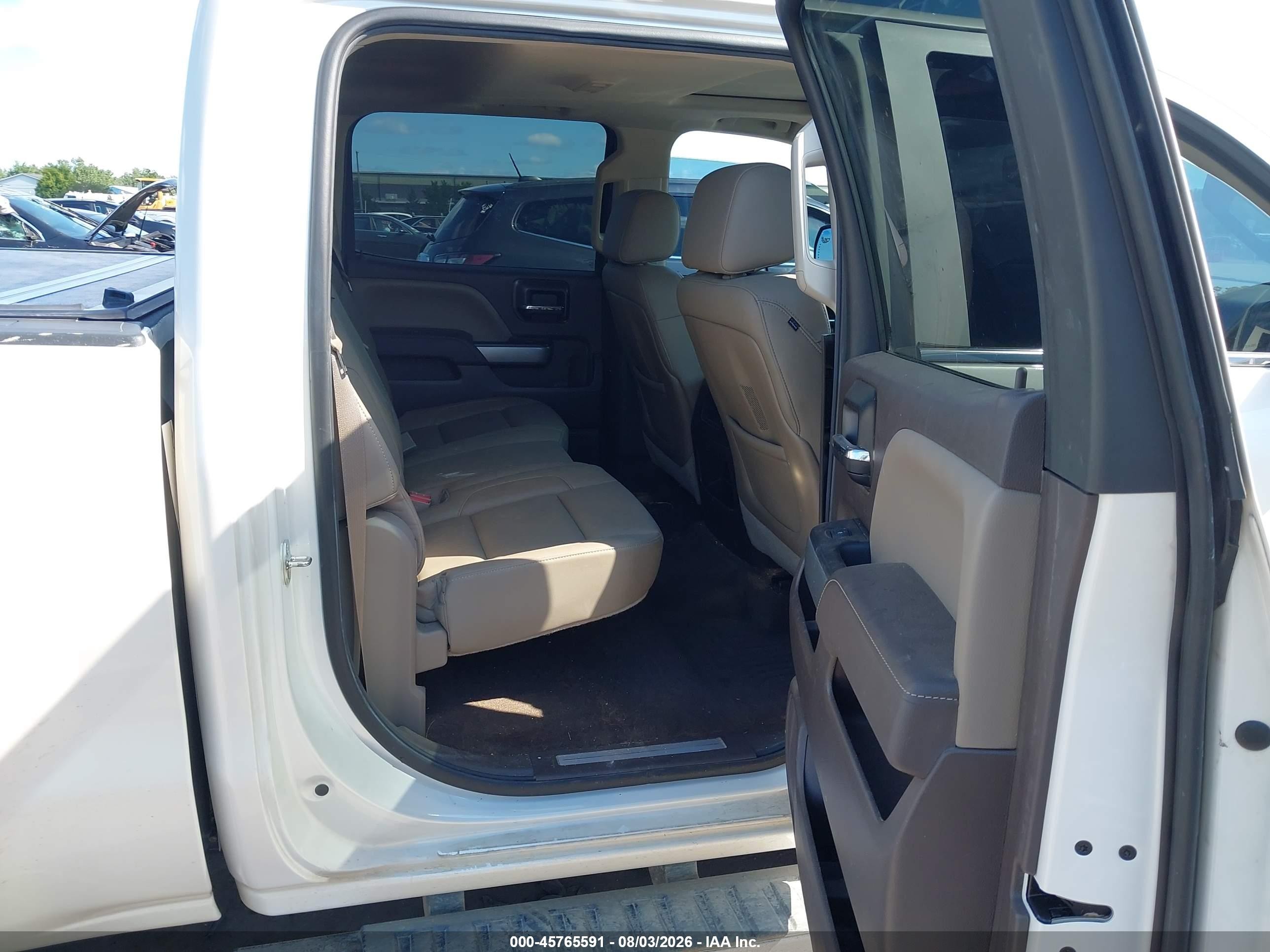 2015 Chevrolet Silverado 1500 Ltz White vin: 3GCUKSEC3FG261217