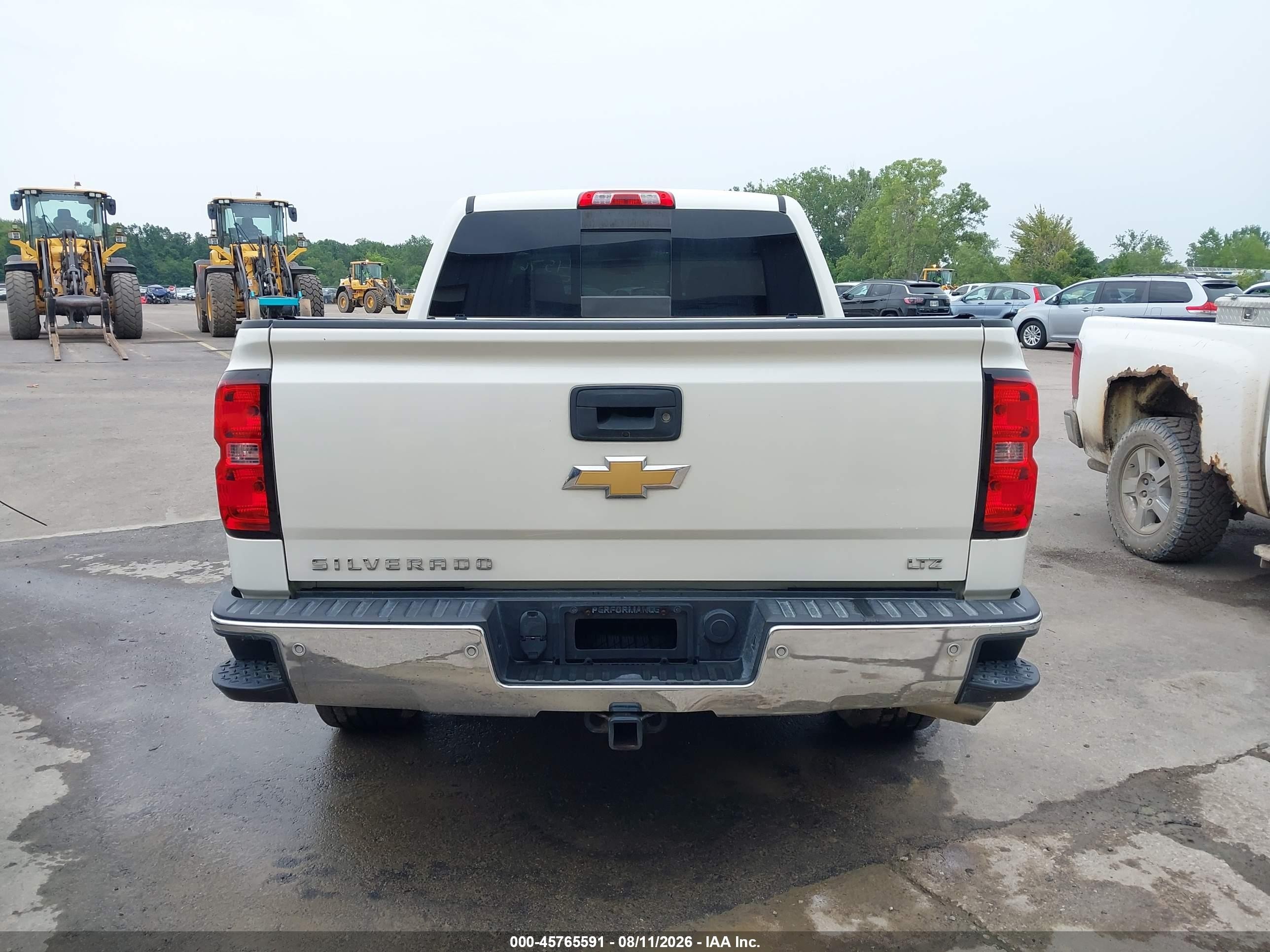 2015 Chevrolet Silverado 1500 Ltz White vin: 3GCUKSEC3FG261217