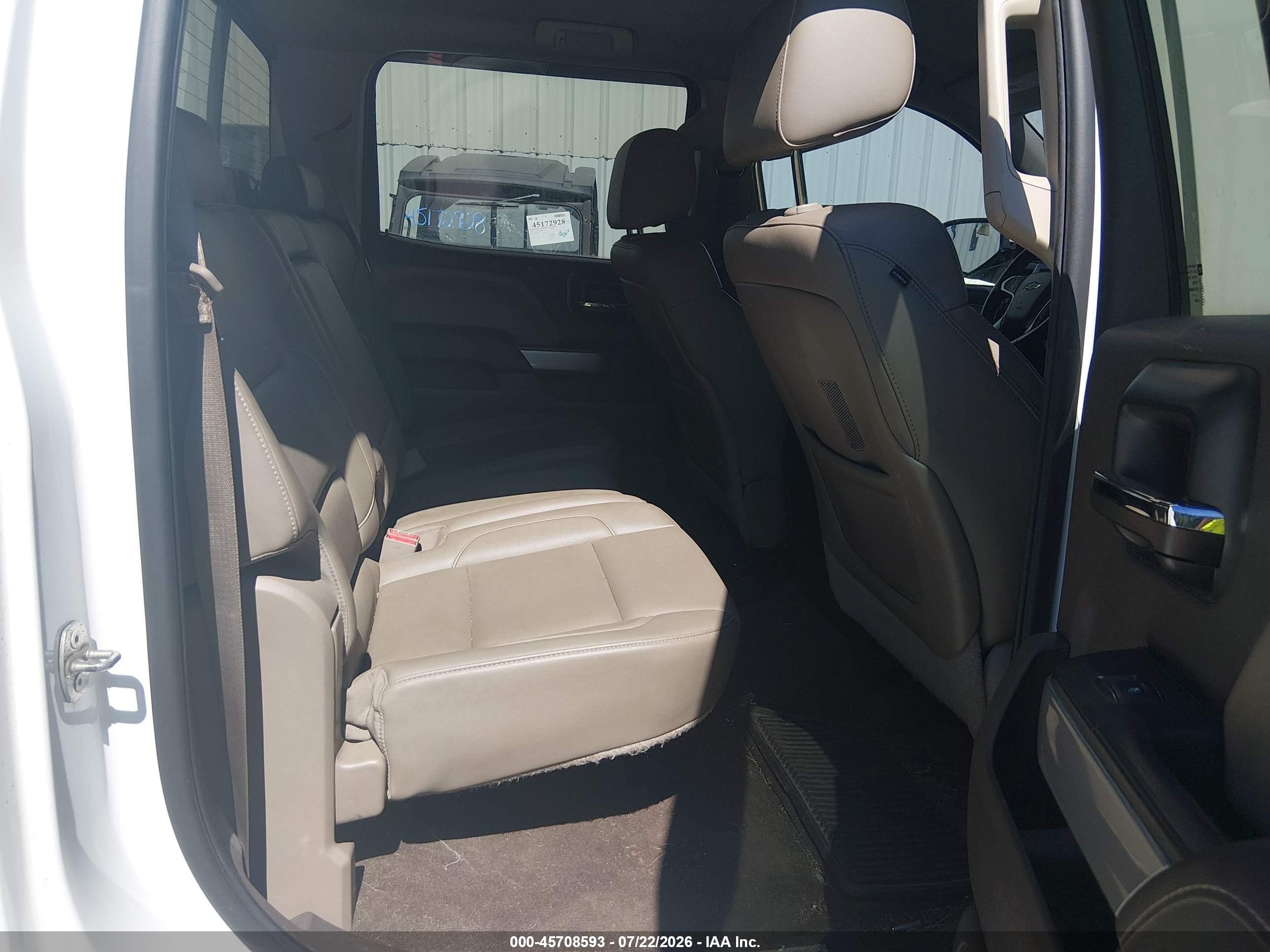 2015 Chevrolet Silverado 1500 Ltz White vin: 3GCUKSEC3FG350981