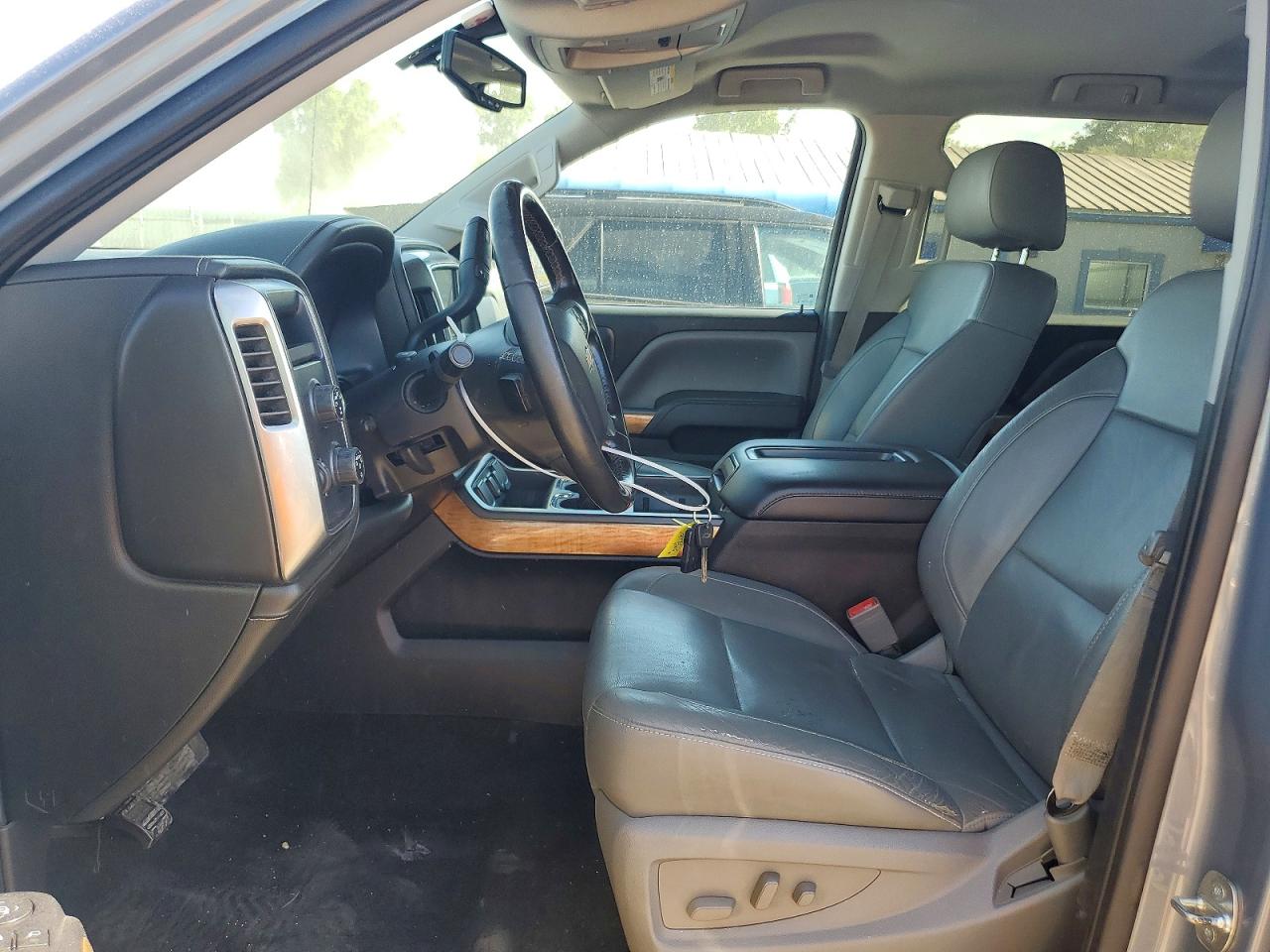 2015 Chevrolet Silverado K1500 Ltz Silver vin: 3GCUKSEC3FG357154