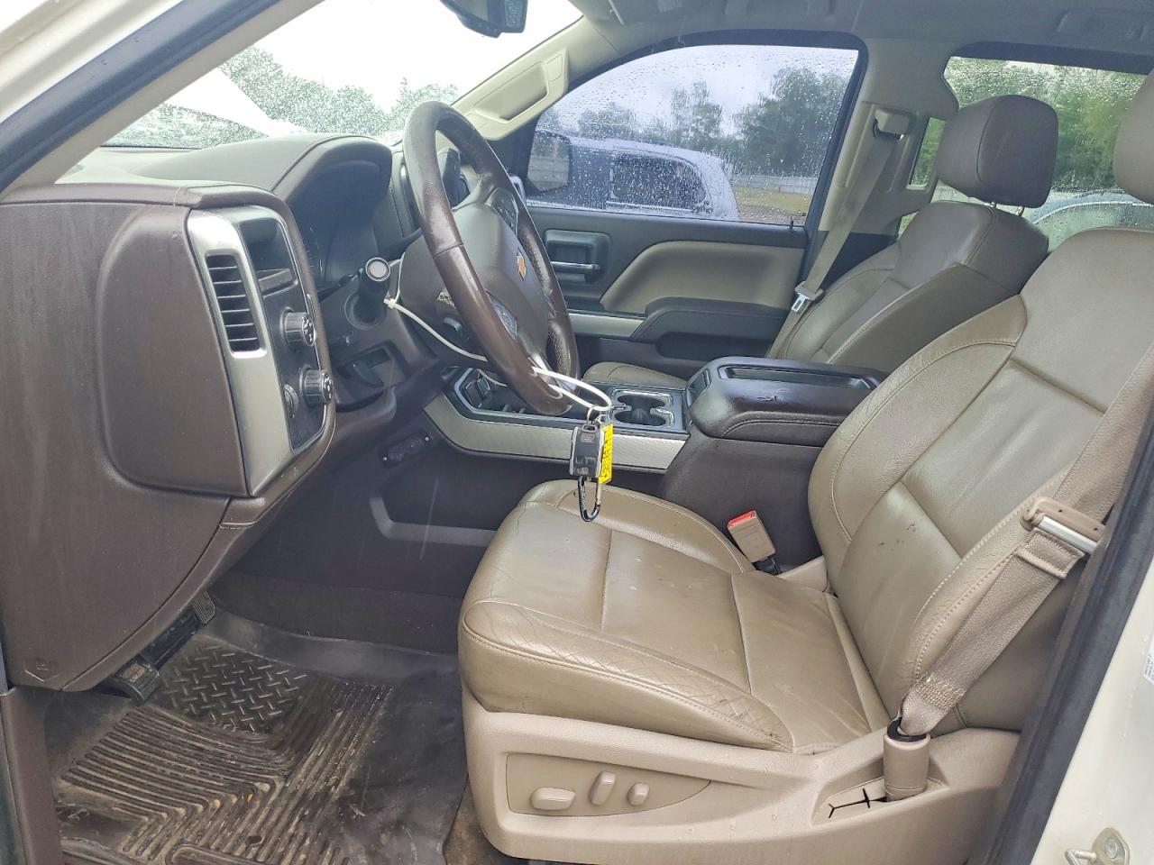 2015 Chevrolet Silverado K1500 Ltz White vin: 3GCUKSEC3FG380756
