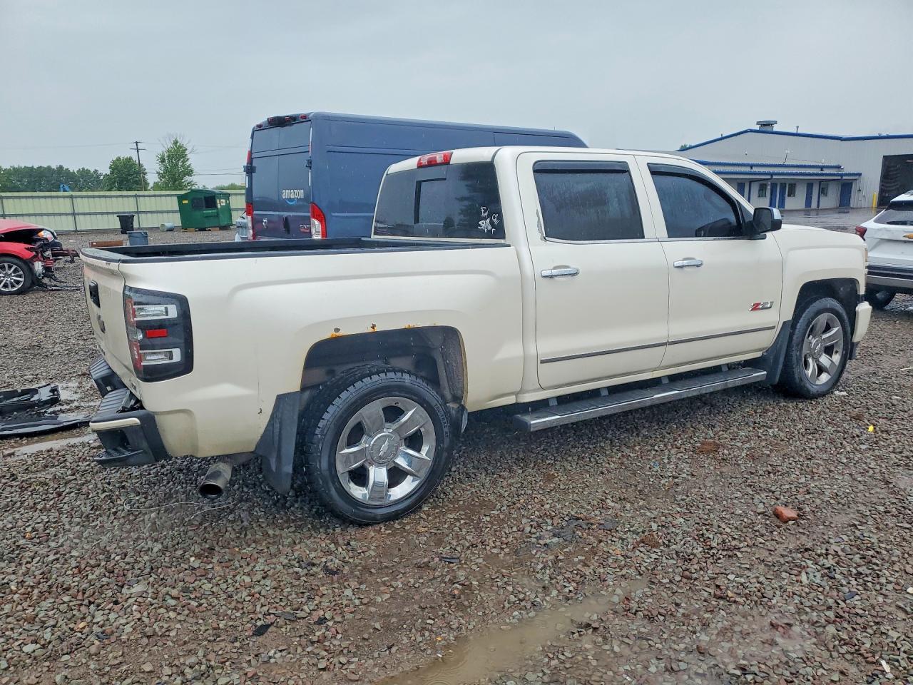 2015 Chevrolet Silverado K1500 Ltz White vin: 3GCUKSEC3FG380756