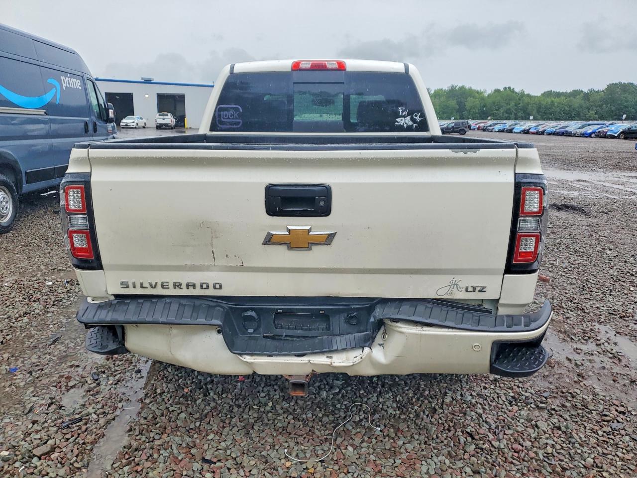 2015 Chevrolet Silverado K1500 Ltz White vin: 3GCUKSEC3FG380756