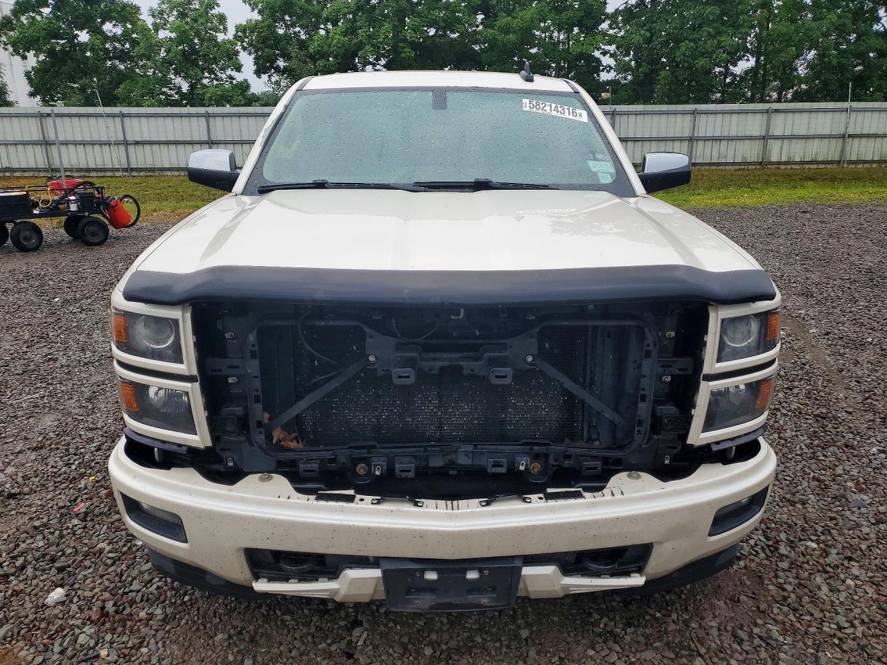 2015 Chevrolet Silverado K1500 Ltz White vin: 3GCUKSEC3FG380756