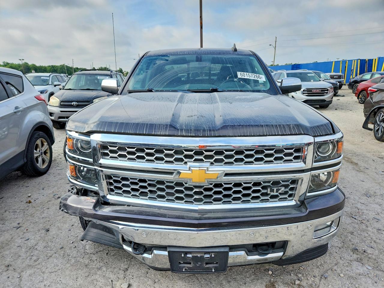 2015 Chevrolet Silverado K1500 Ltz Gray vin: 3GCUKSEC3FG509661