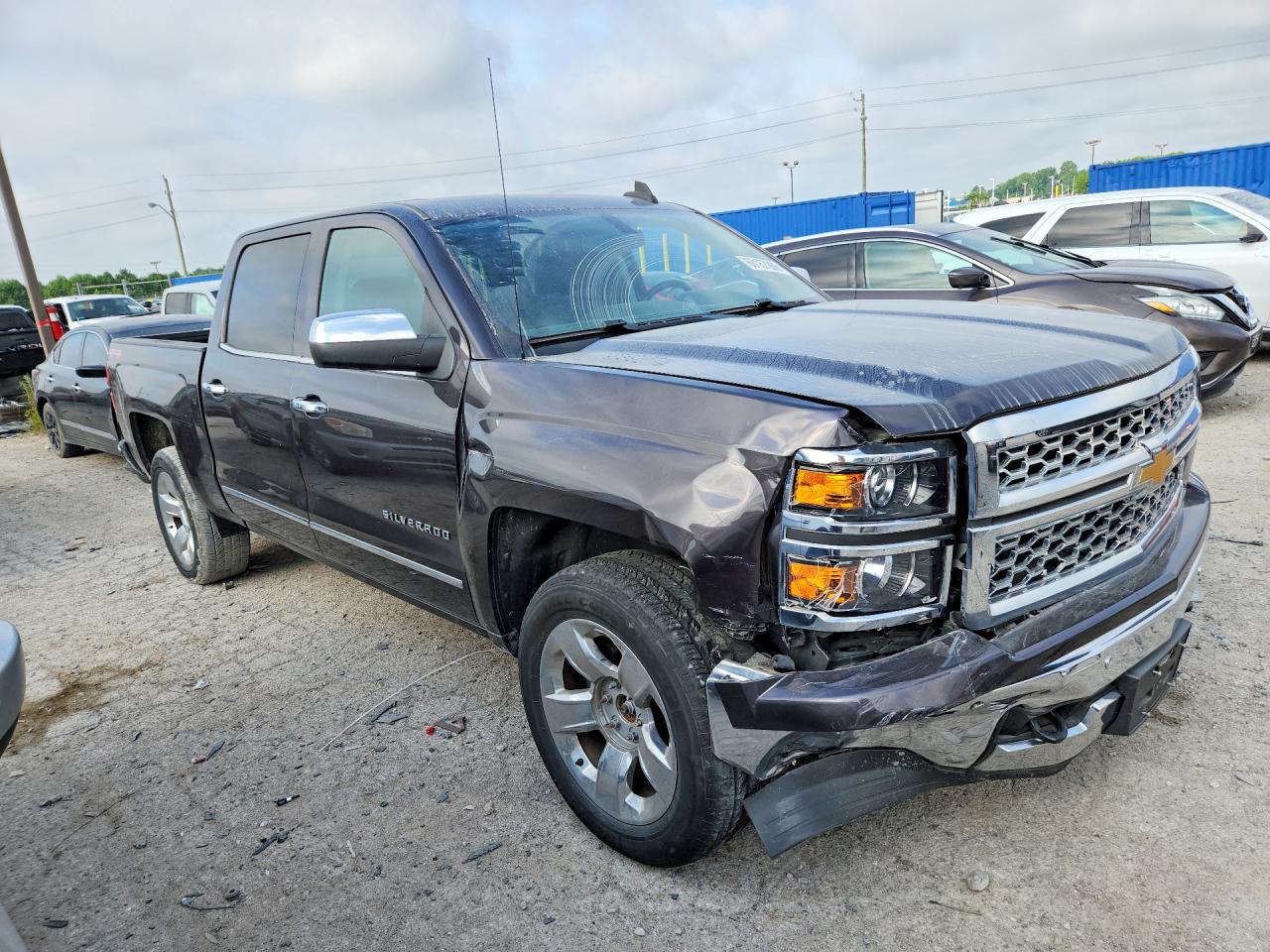 2015 Chevrolet Silverado K1500 Ltz Gray vin: 3GCUKSEC3FG509661