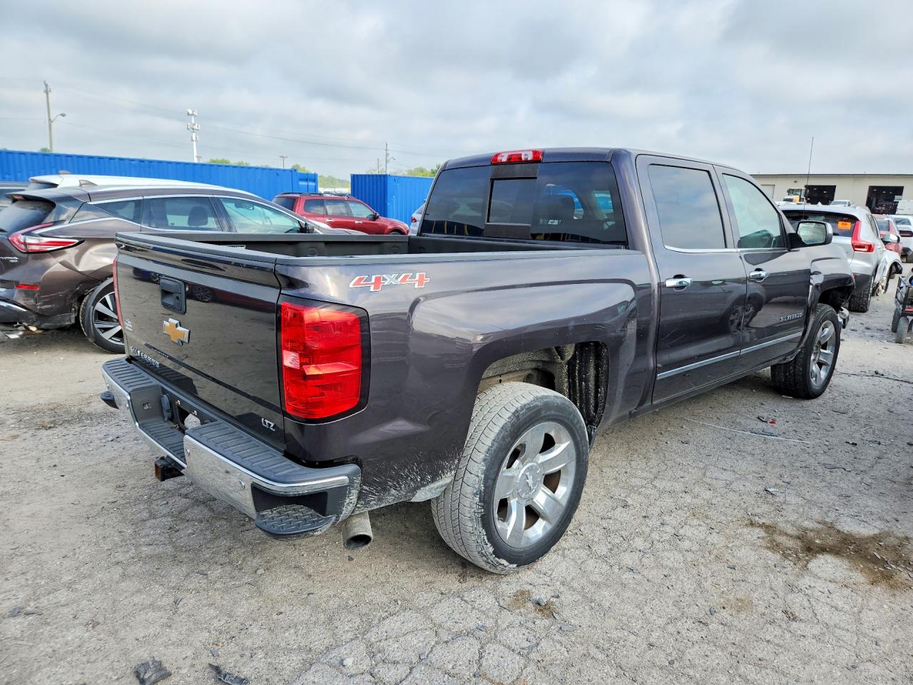 2015 Chevrolet Silverado K1500 Ltz Gray vin: 3GCUKSEC3FG509661