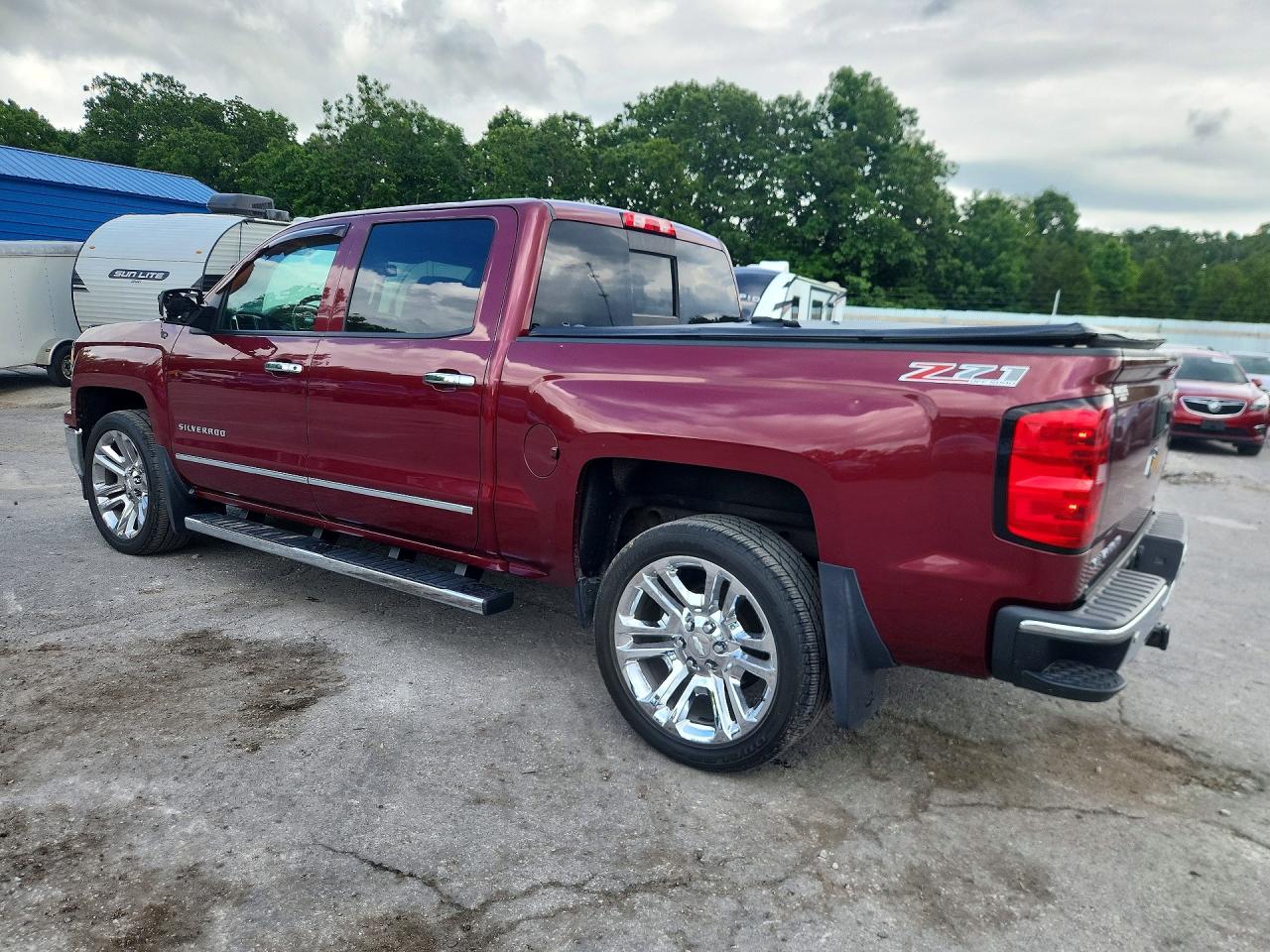 2014 Chevrolet Silverado K1500 Ltz Темно-бордовый vin: 3GCUKSEC4EG192441