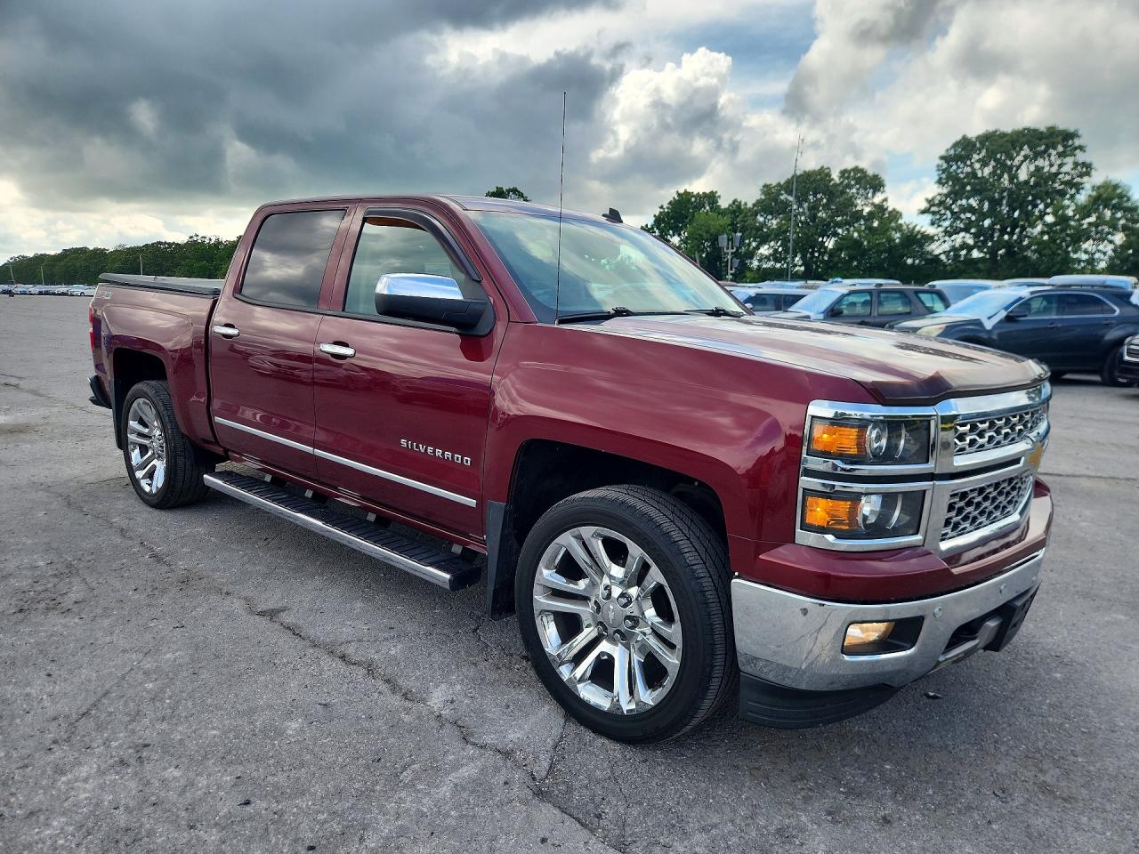 2014 Chevrolet Silverado K1500 Ltz Темно-бордовый vin: 3GCUKSEC4EG192441