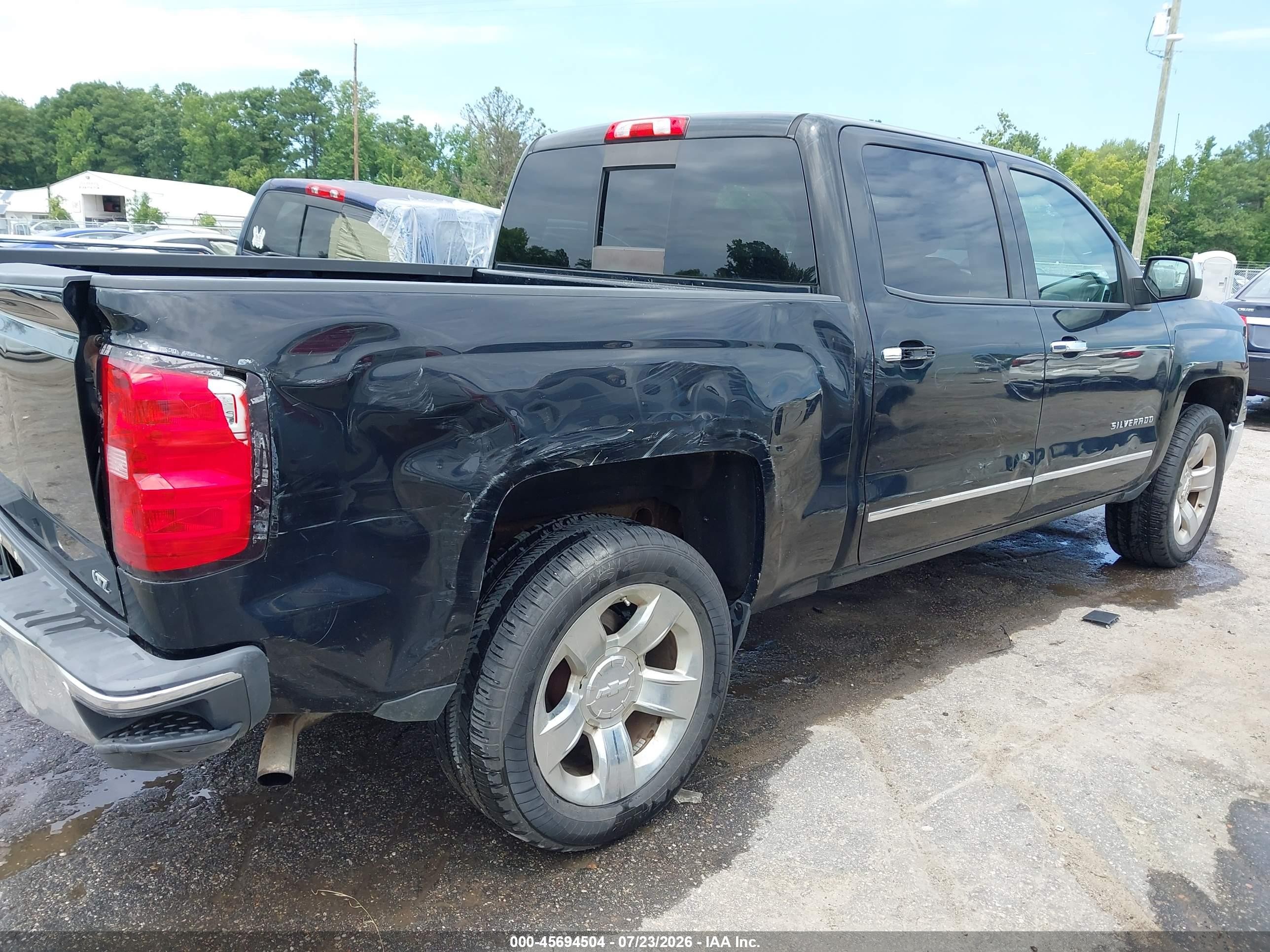 2014 Chevrolet Silverado 1500 Ltz Black vin: 3GCUKSEC4EG210226