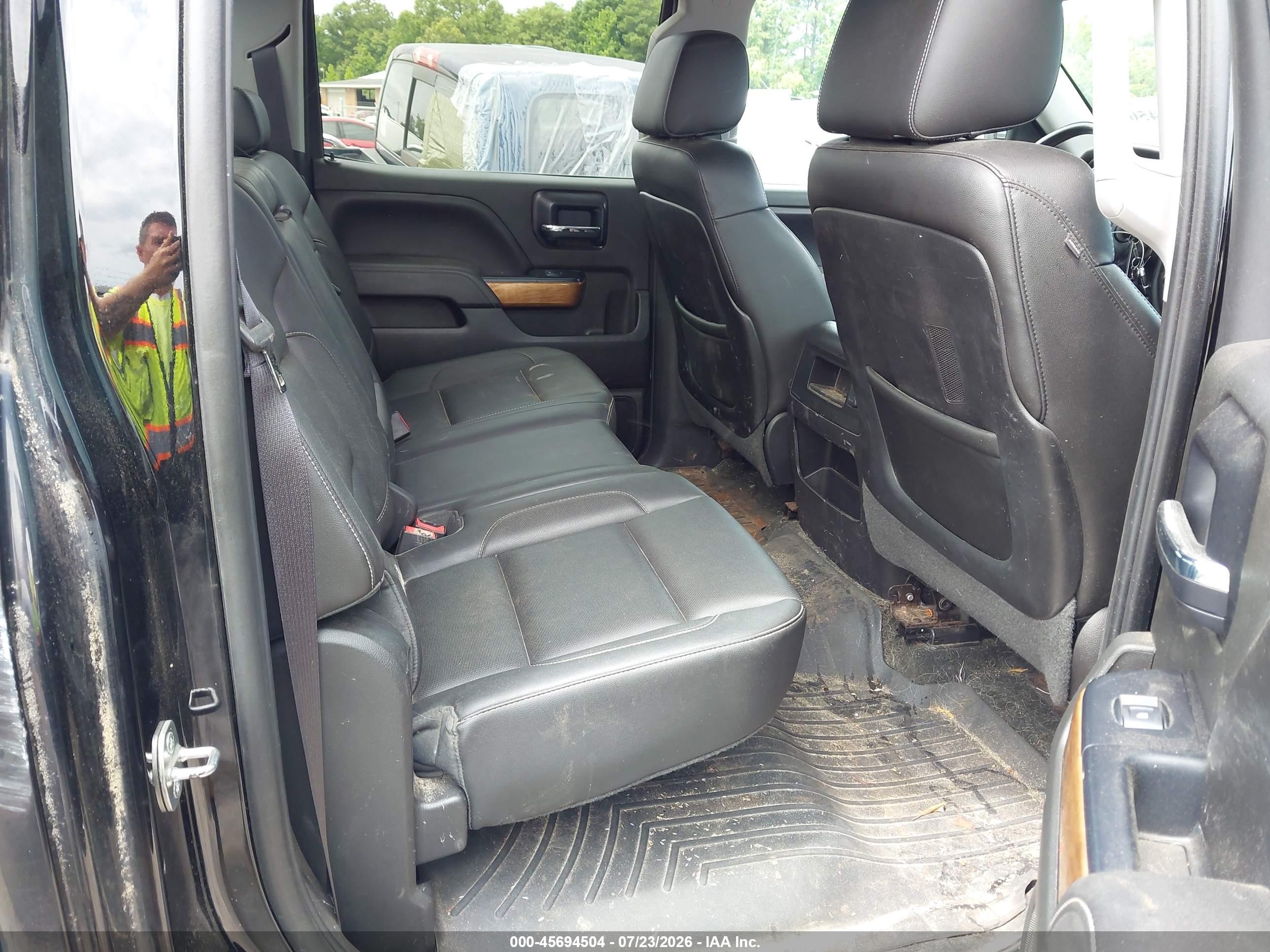 2014 Chevrolet Silverado 1500 Ltz Black vin: 3GCUKSEC4EG210226