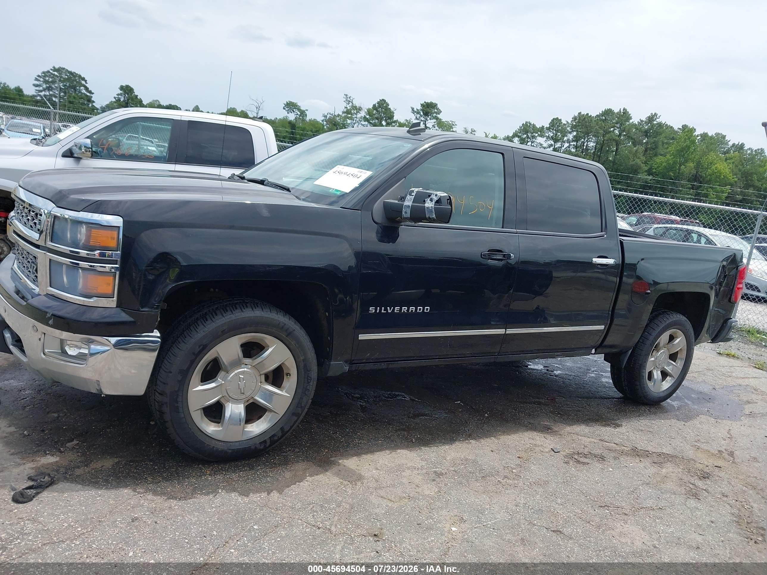 2014 Chevrolet Silverado 1500 Ltz Black vin: 3GCUKSEC4EG210226