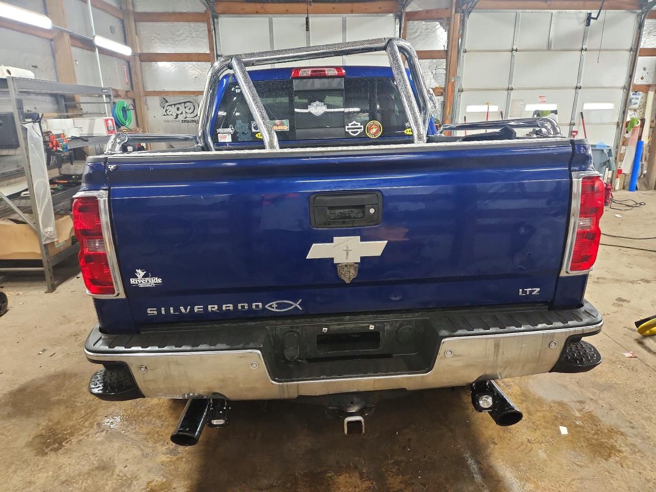 2014 Chevrolet Silverado K1500 Ltz Blue vin: 3GCUKSEC4EG213448