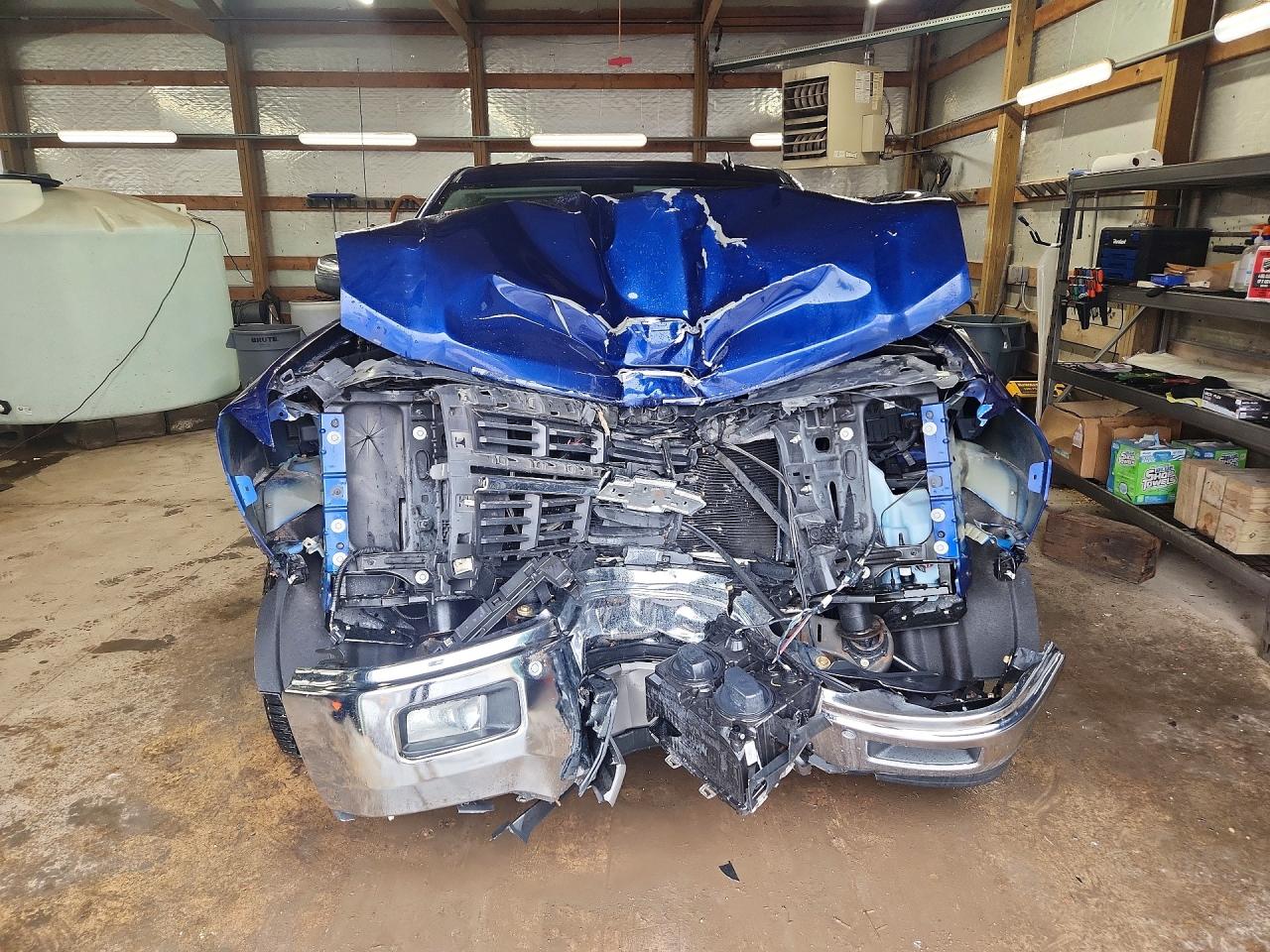 2014 Chevrolet Silverado K1500 Ltz Blue vin: 3GCUKSEC4EG213448