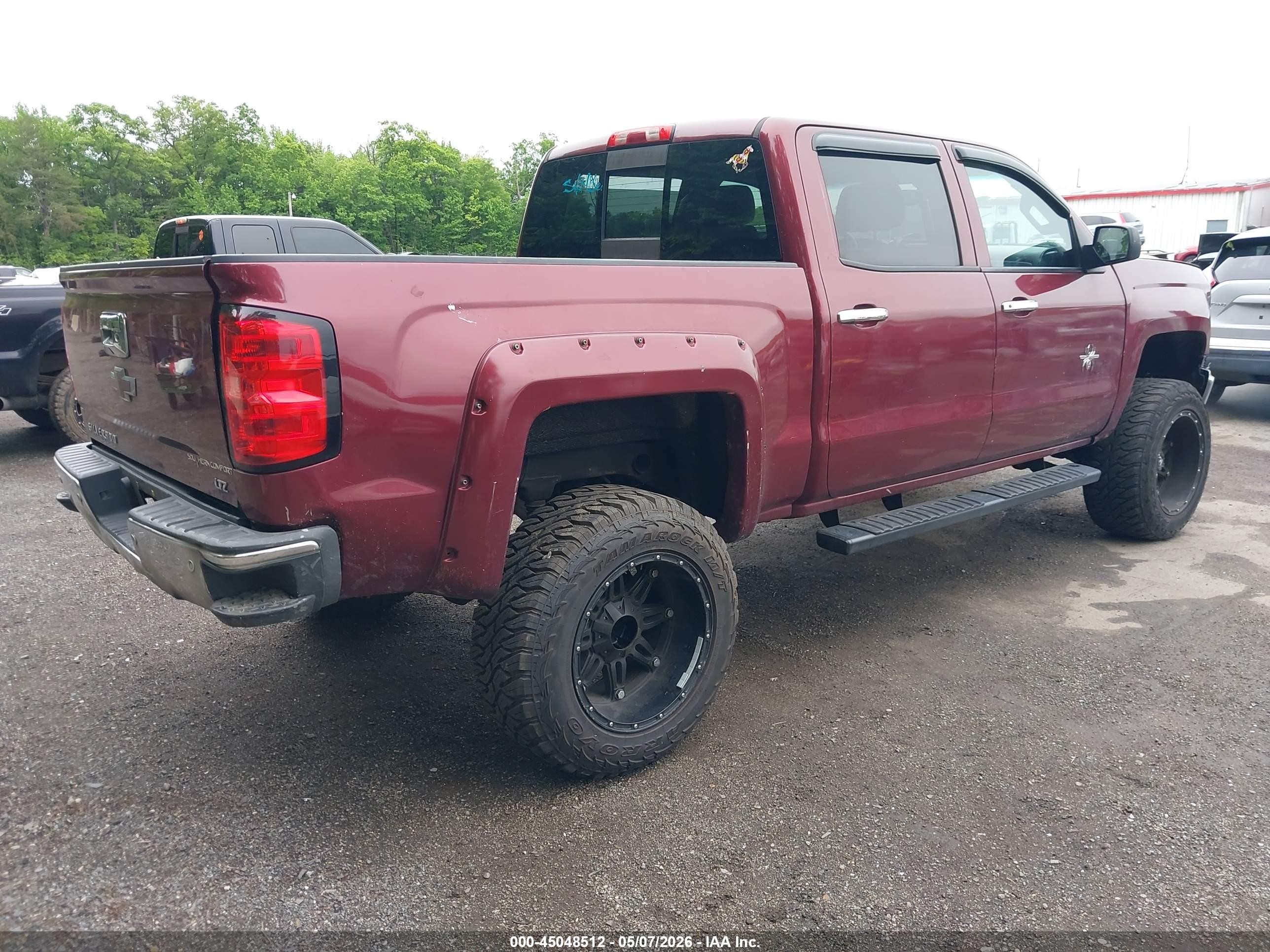 2014 Chevrolet Silverado 1500 2lz Burgundy vin: 3GCUKSEC4EG229326