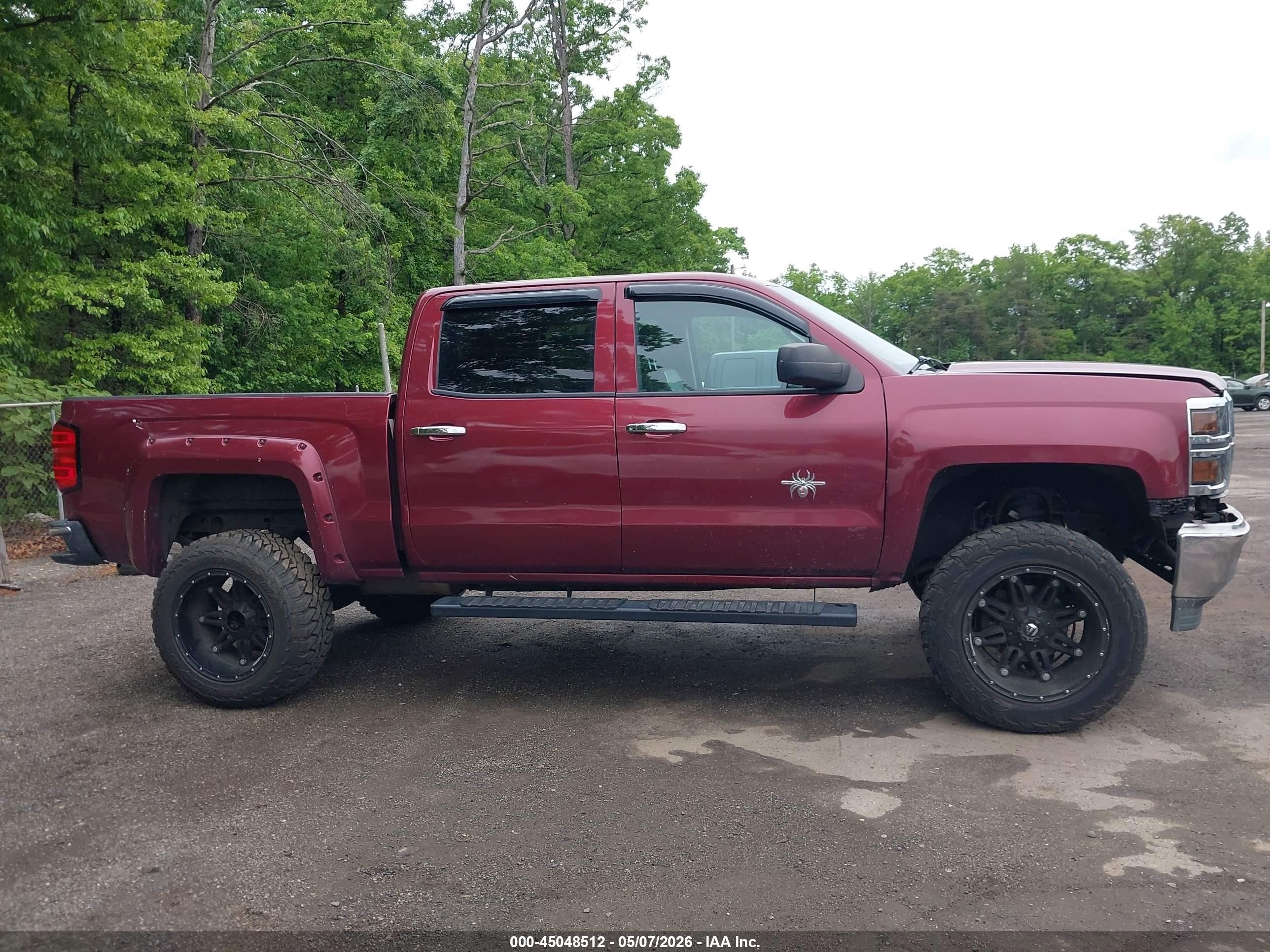 2014 Chevrolet Silverado 1500 2lz Burgundy vin: 3GCUKSEC4EG229326