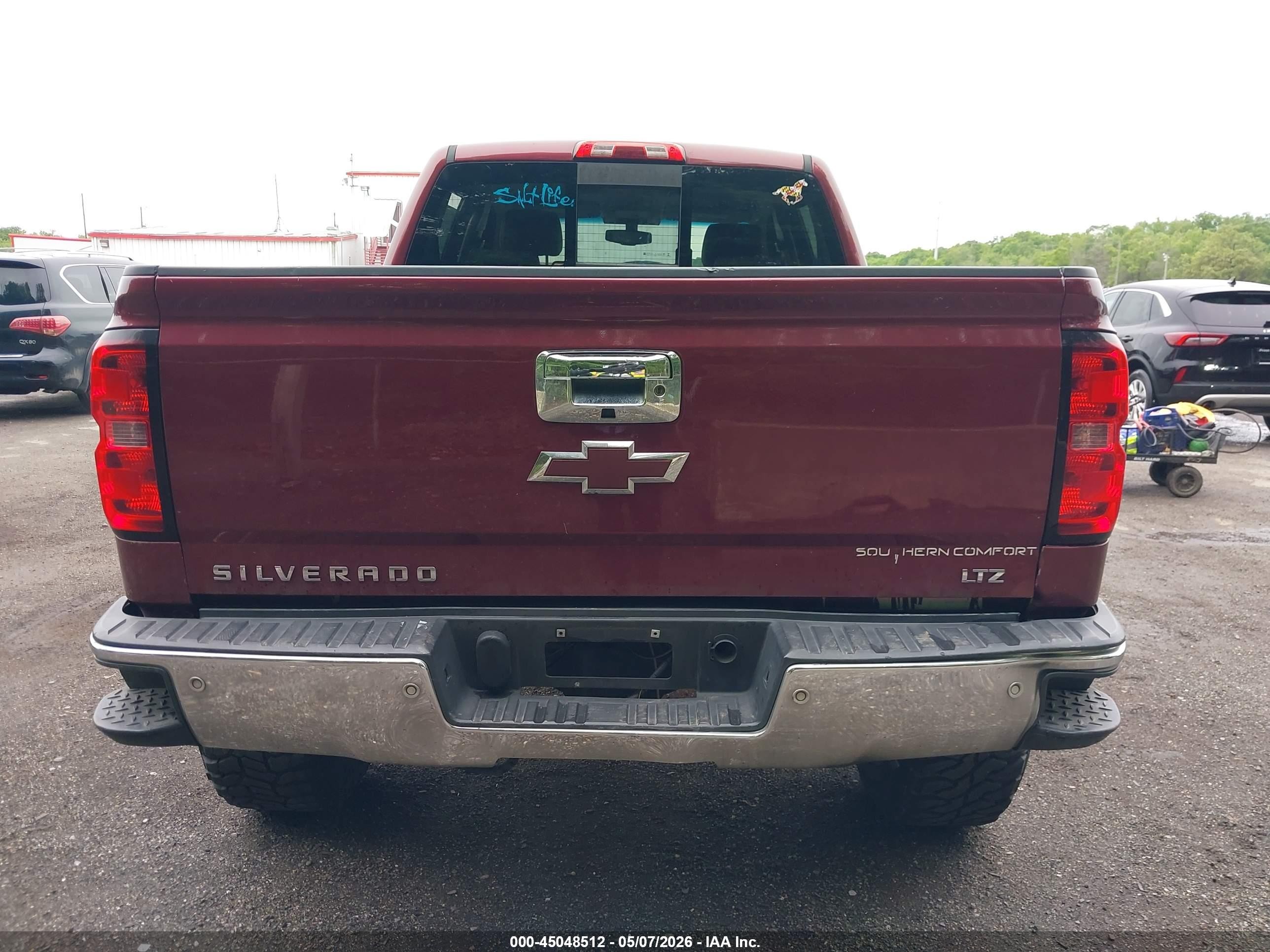 2014 Chevrolet Silverado 1500 2lz Burgundy vin: 3GCUKSEC4EG229326