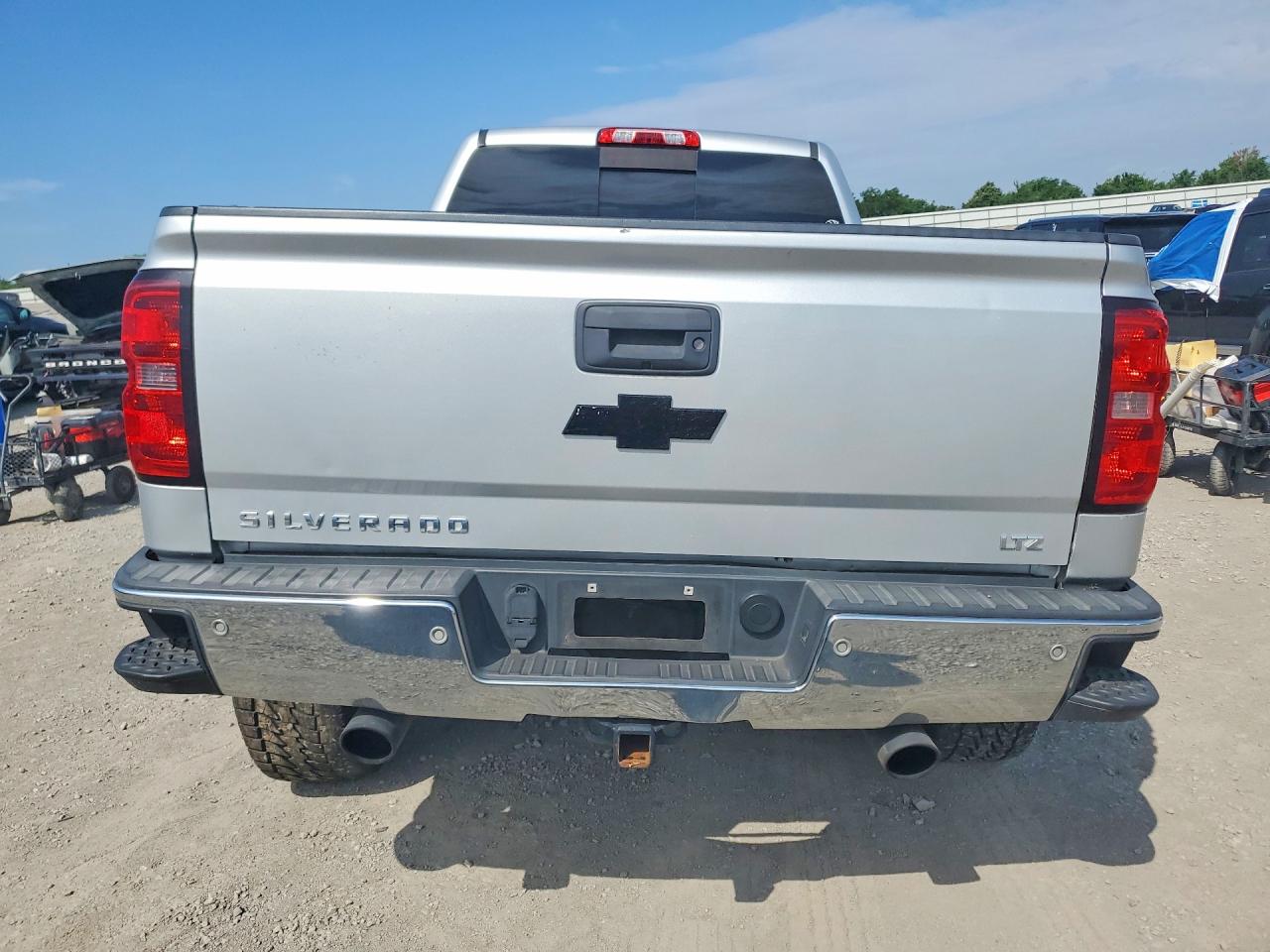 2014 Chevrolet Silverado K1500 Ltz Silver vin: 3GCUKSEC4EG232680