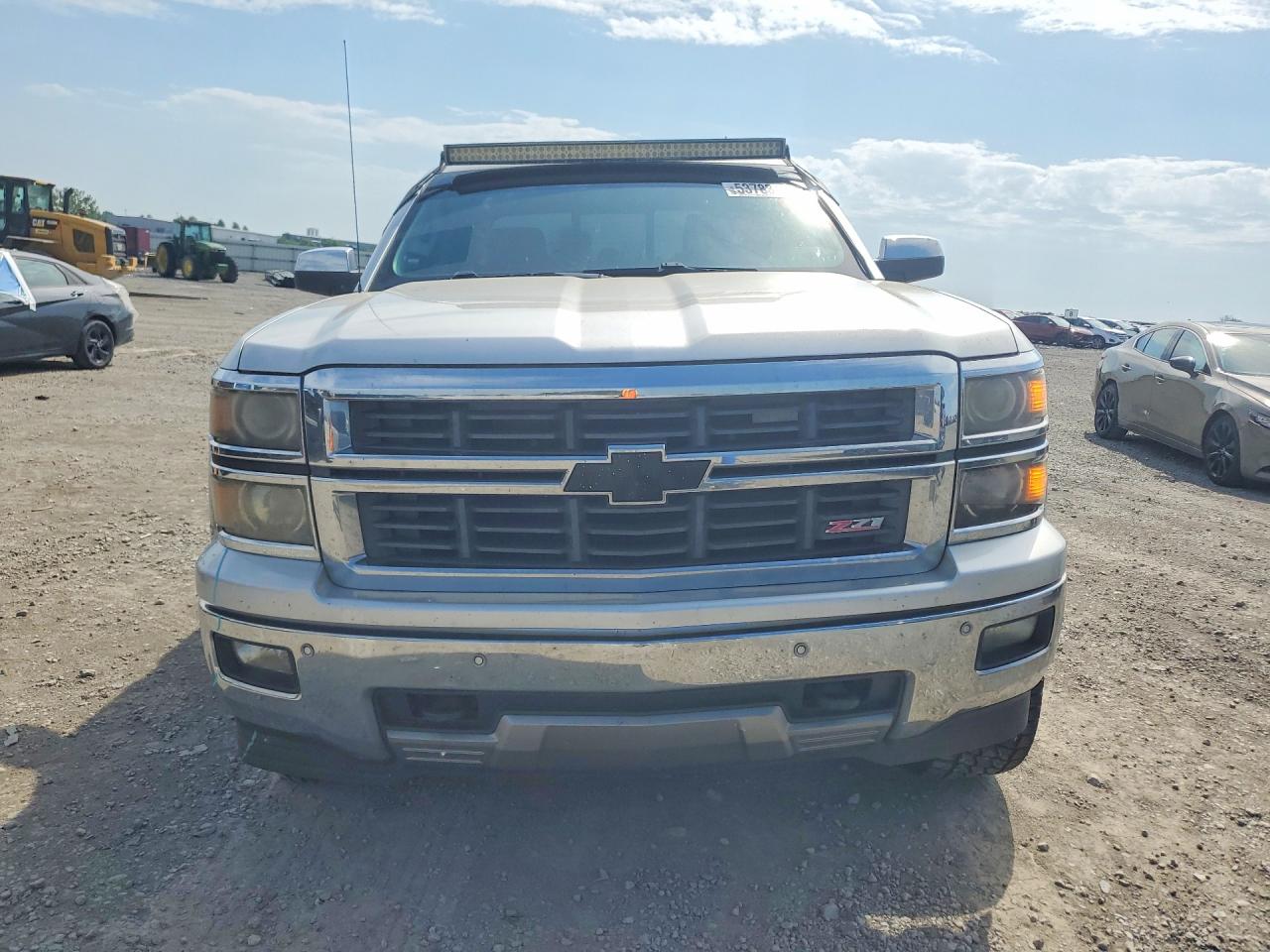2014 Chevrolet Silverado K1500 Ltz Silver vin: 3GCUKSEC4EG232680