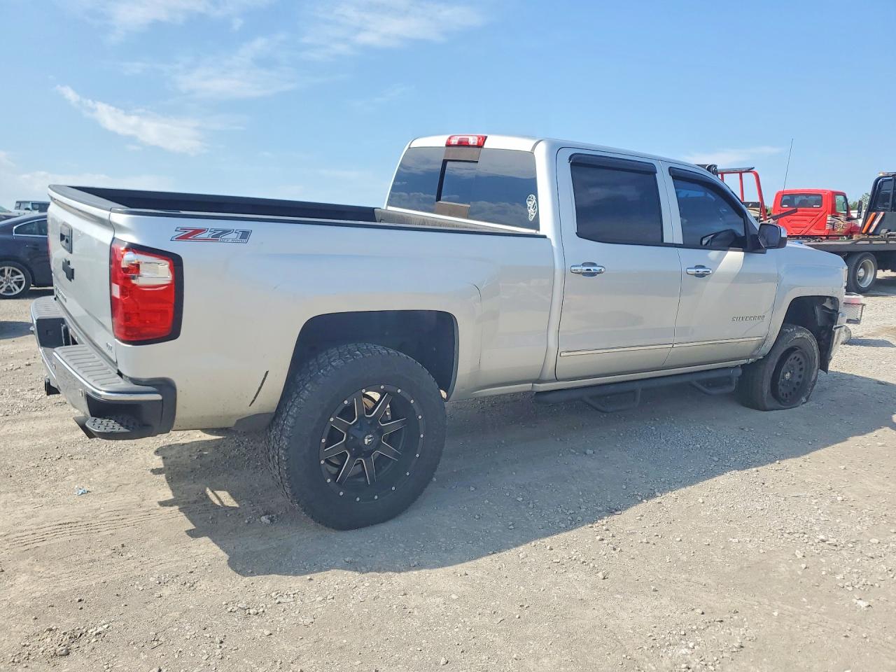 2014 Chevrolet Silverado K1500 Ltz Silver vin: 3GCUKSEC4EG232680