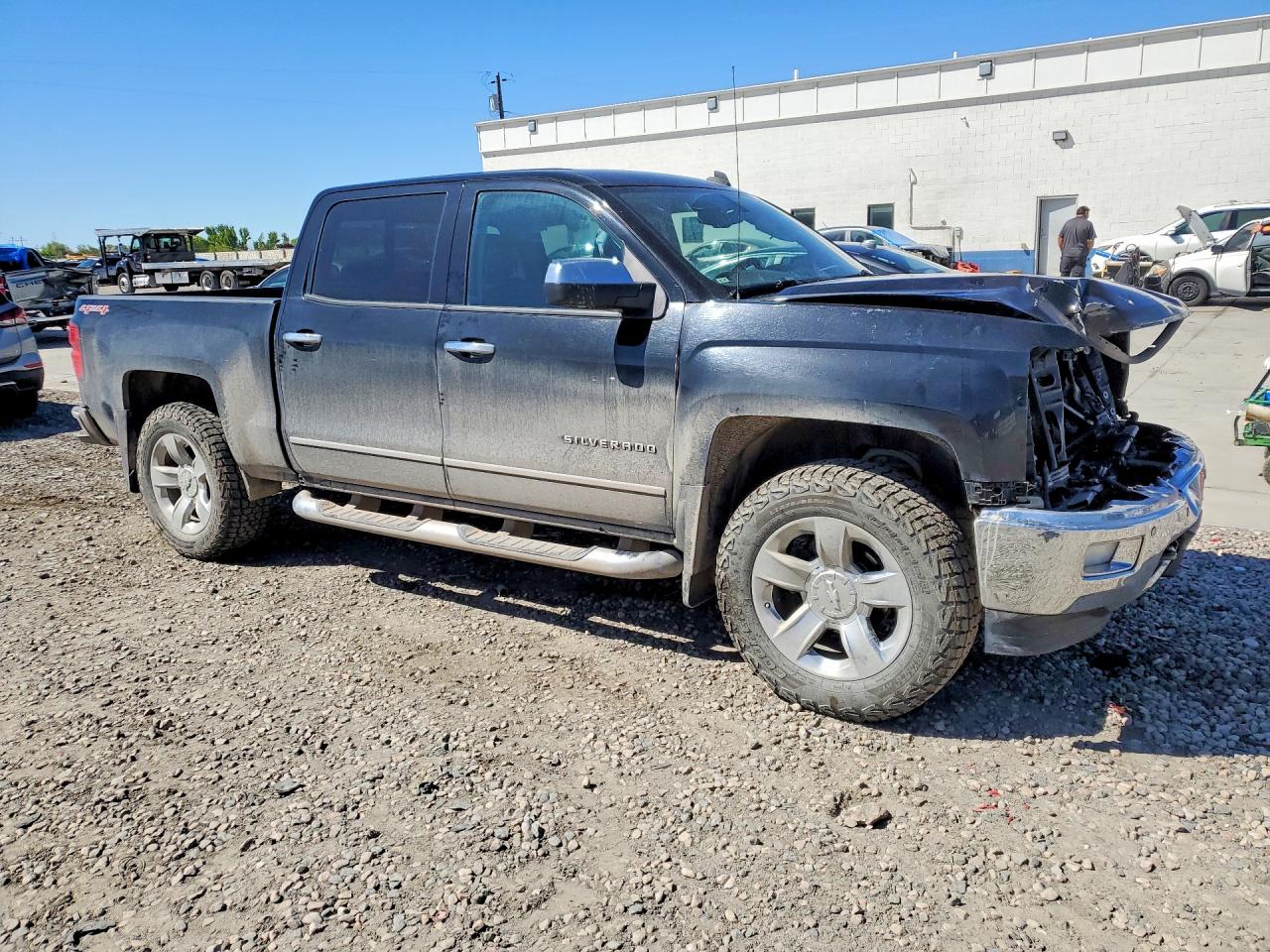 2014 Chevrolet Silverado K1500 Ltz Black vin: 3GCUKSEC4EG246692