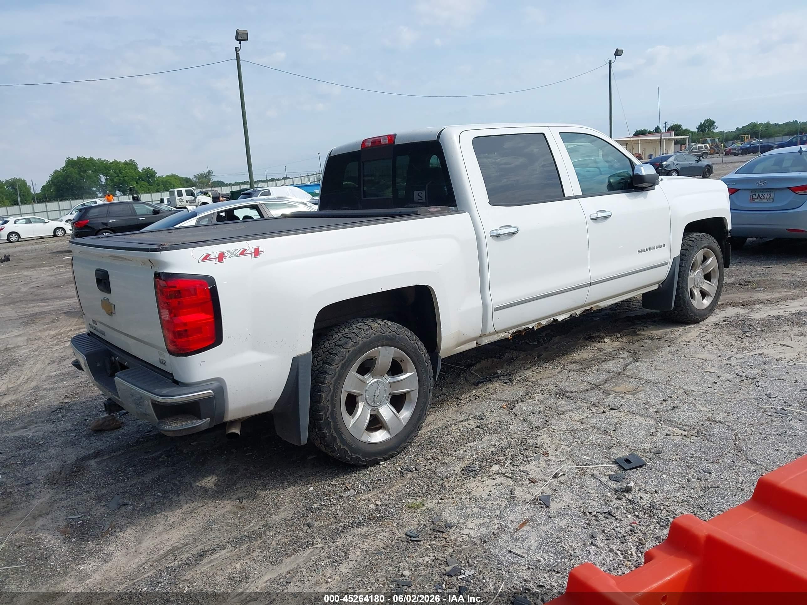 2014 Chevrolet Silverado 1500 1lz White vin: 3GCUKSEC4EG261550