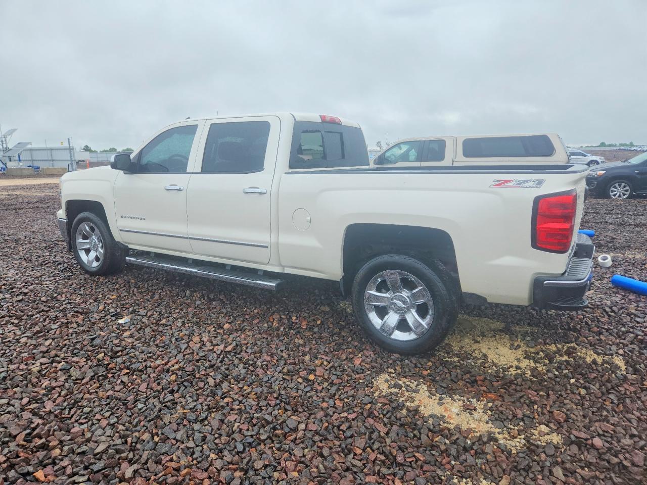 2014 Chevrolet Silverado K1500 Ltz White vin: 3GCUKSEC4EG387973
