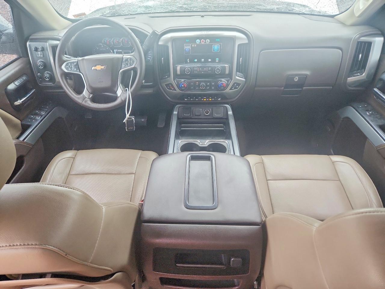 2014 Chevrolet Silverado K1500 Ltz White vin: 3GCUKSEC4EG387973