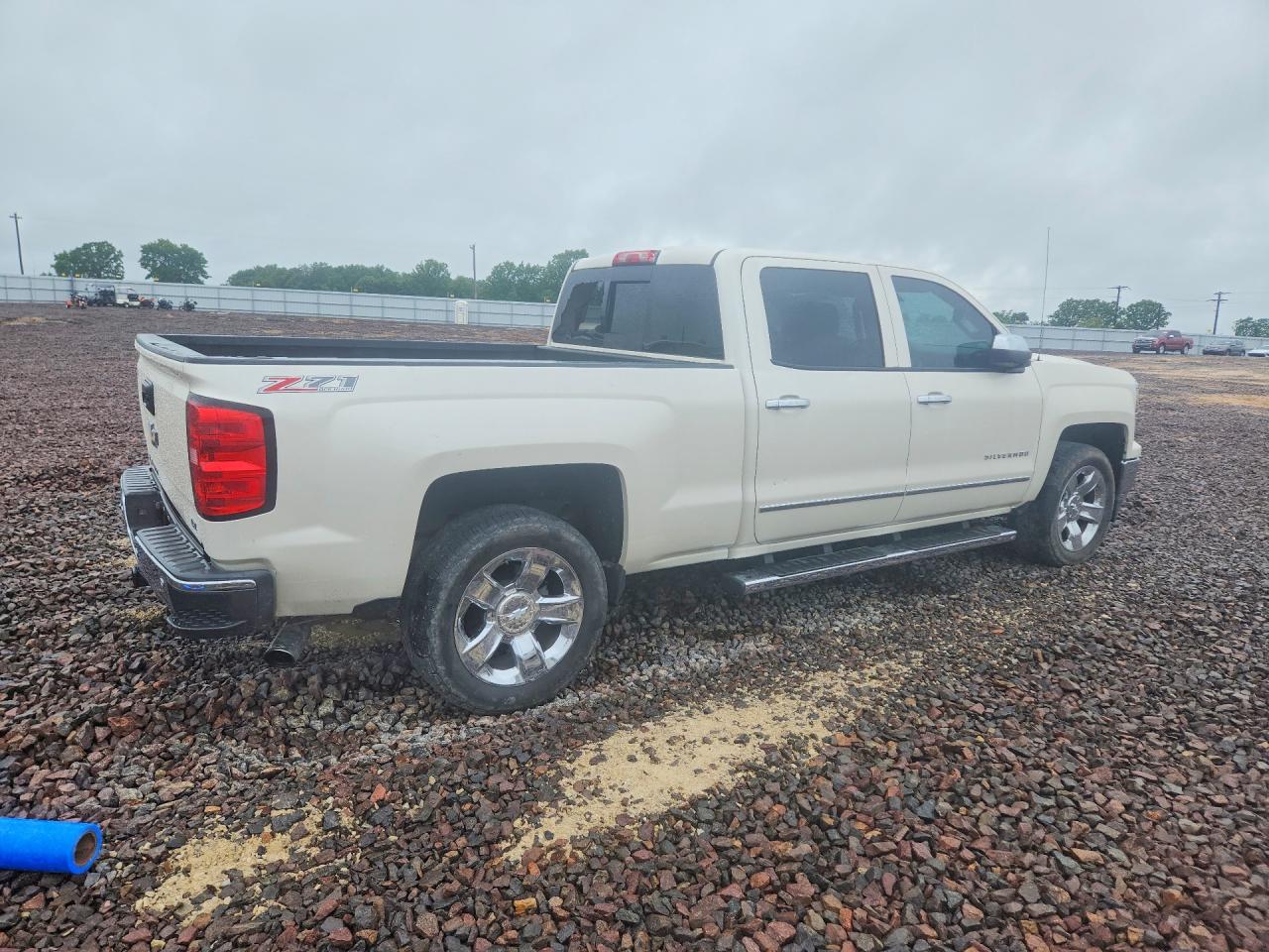 2014 Chevrolet Silverado K1500 Ltz White vin: 3GCUKSEC4EG387973