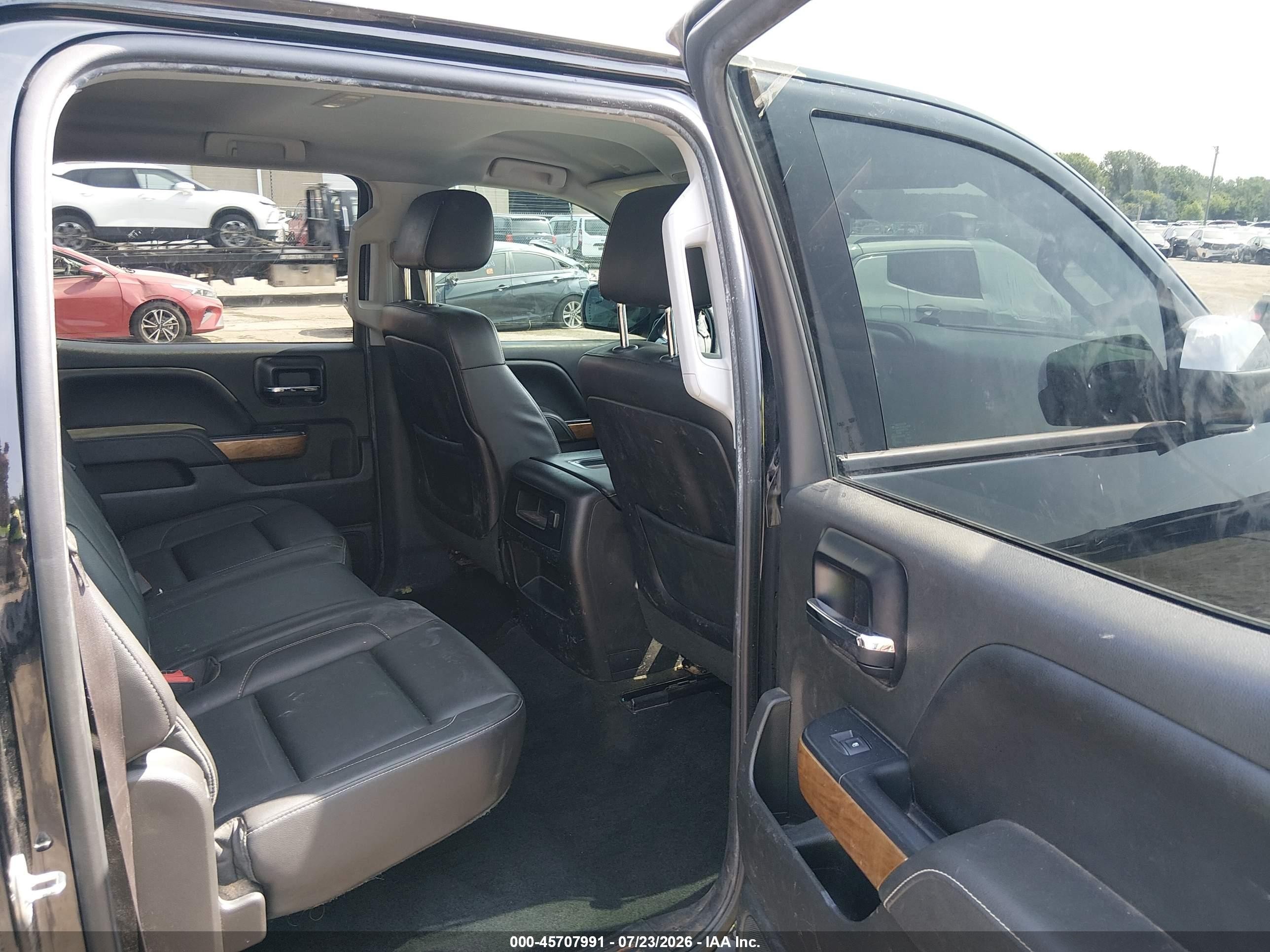 2014 Chevrolet Silverado 1500 Ltz Black vin: 3GCUKSEC4EG439974