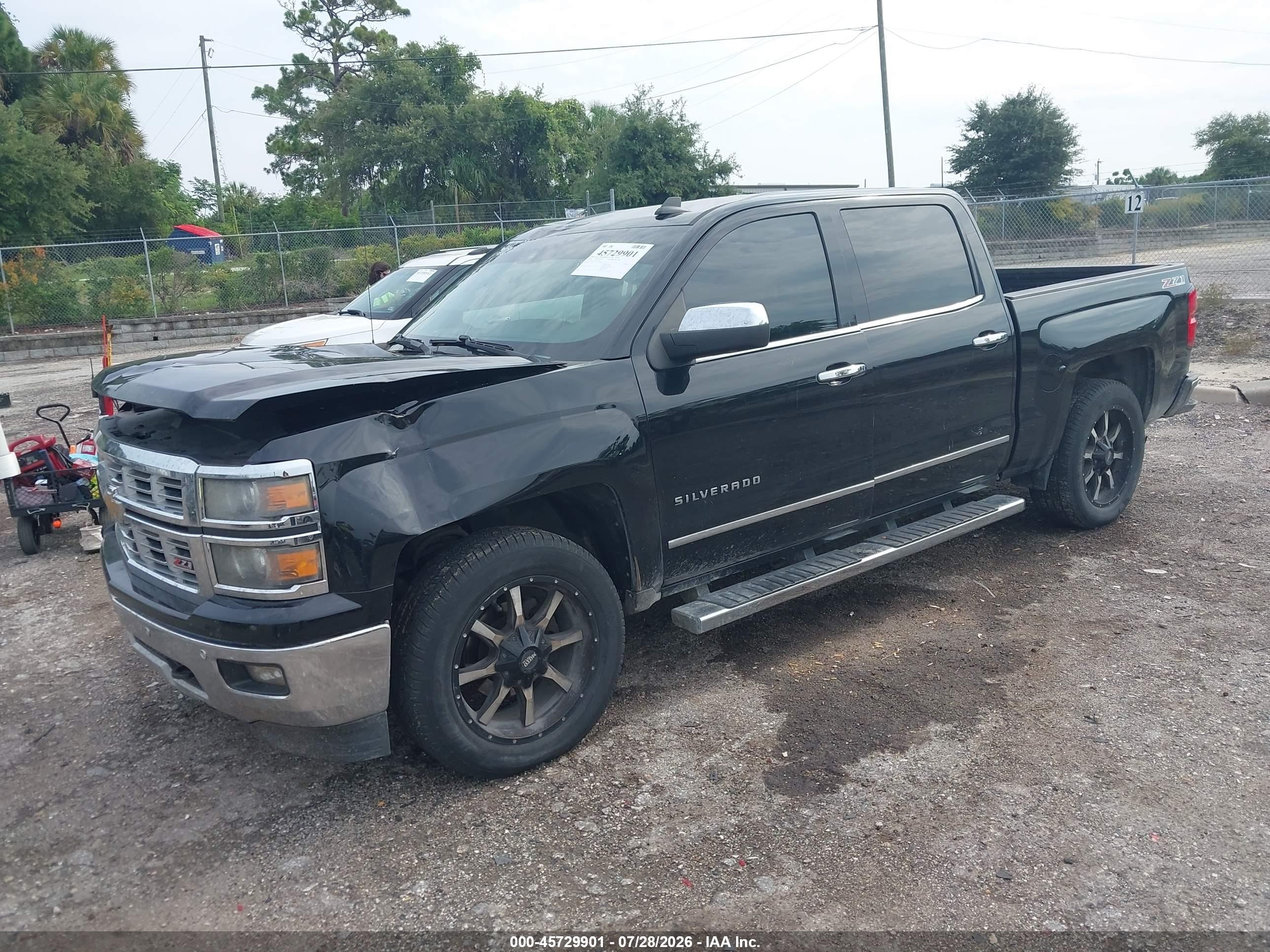 2015 Chevrolet Silverado 1500 Ltz Black vin: 3GCUKSEC4FG132838