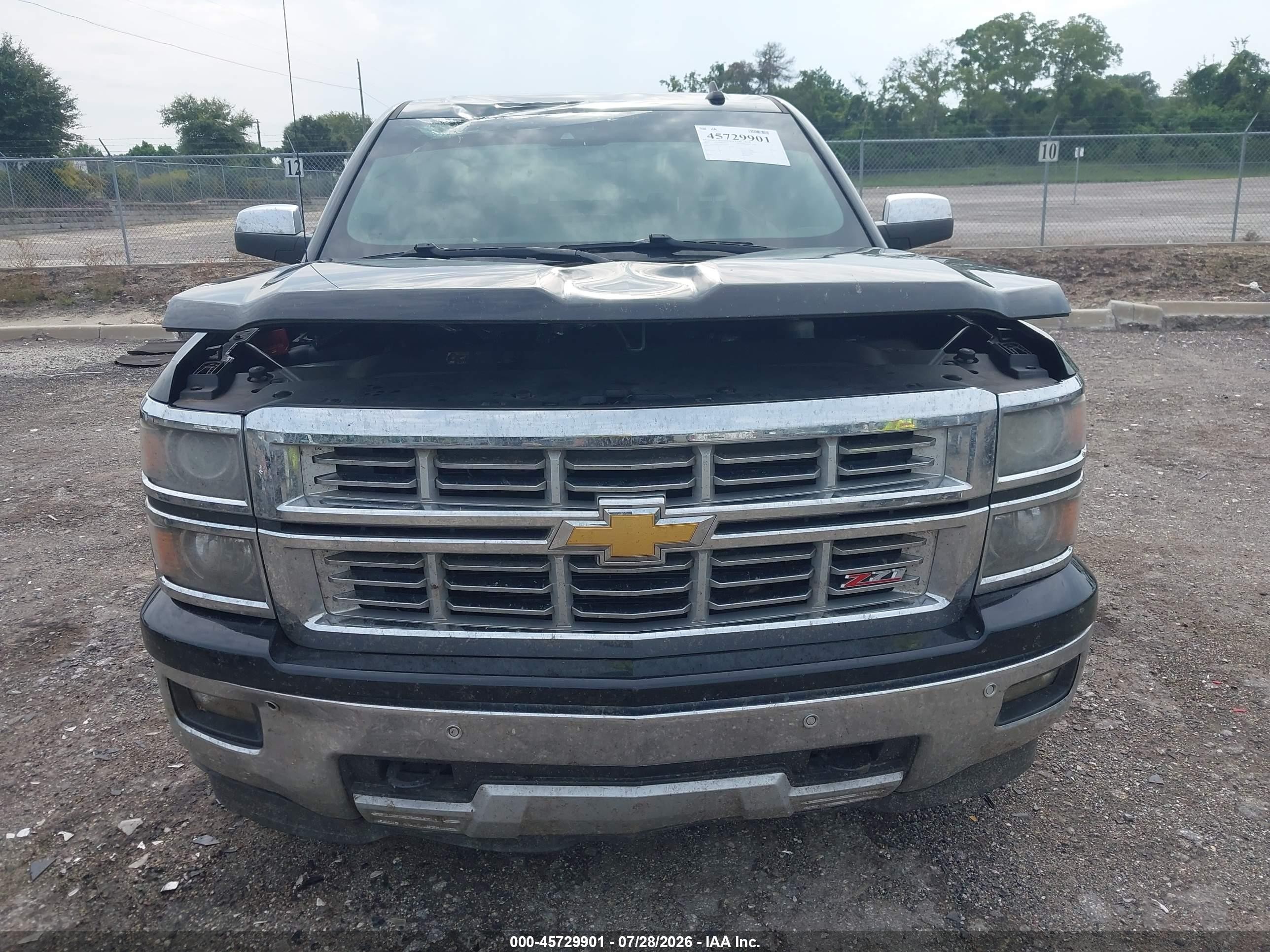 2015 Chevrolet Silverado 1500 Ltz Black vin: 3GCUKSEC4FG132838