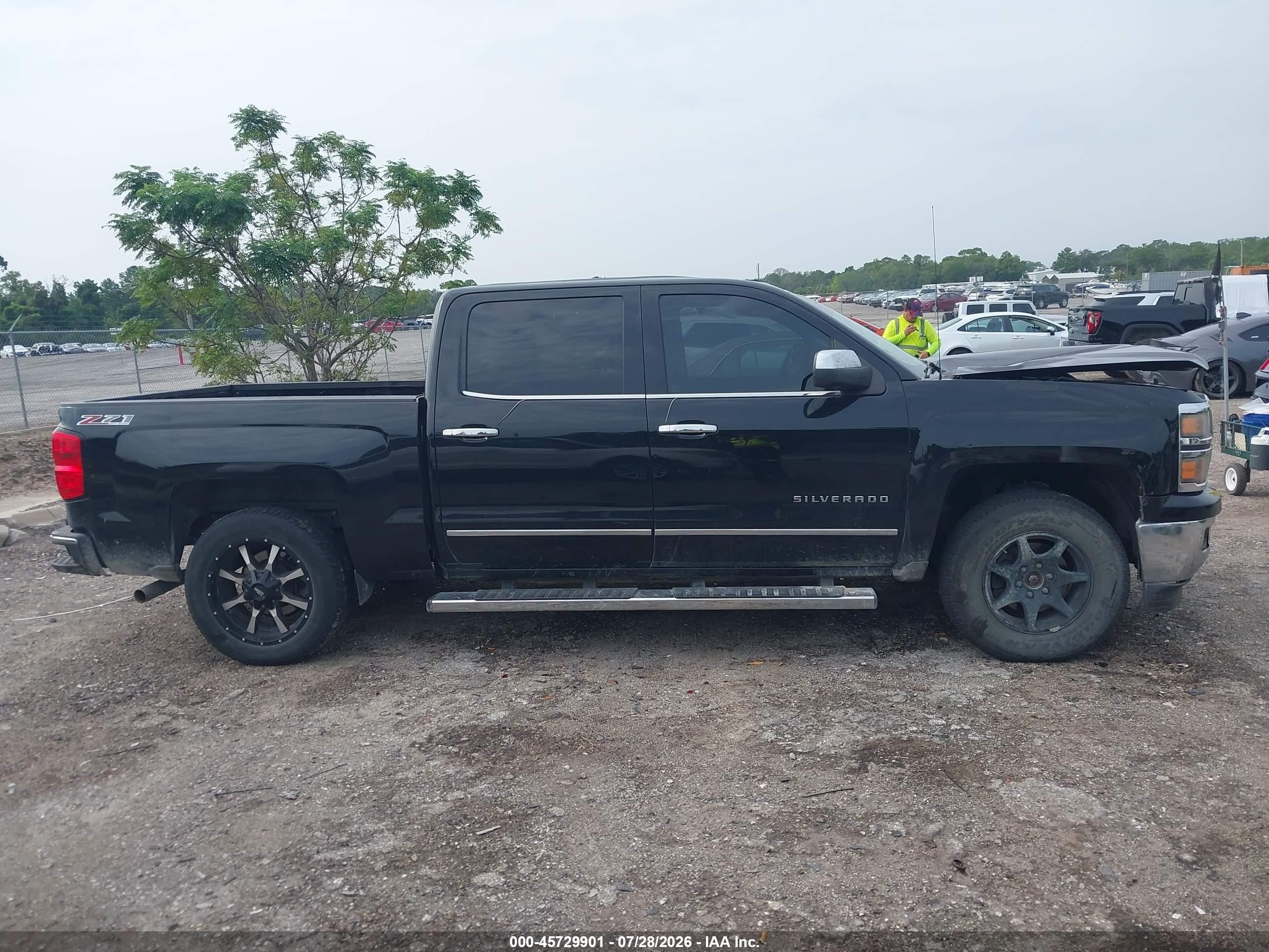2015 Chevrolet Silverado 1500 Ltz Black vin: 3GCUKSEC4FG132838