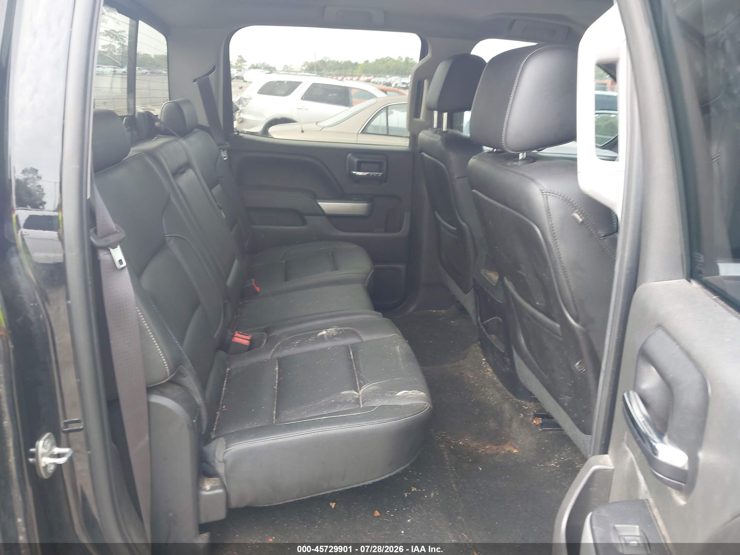 2015 Chevrolet Silverado 1500 Ltz Black vin: 3GCUKSEC4FG132838