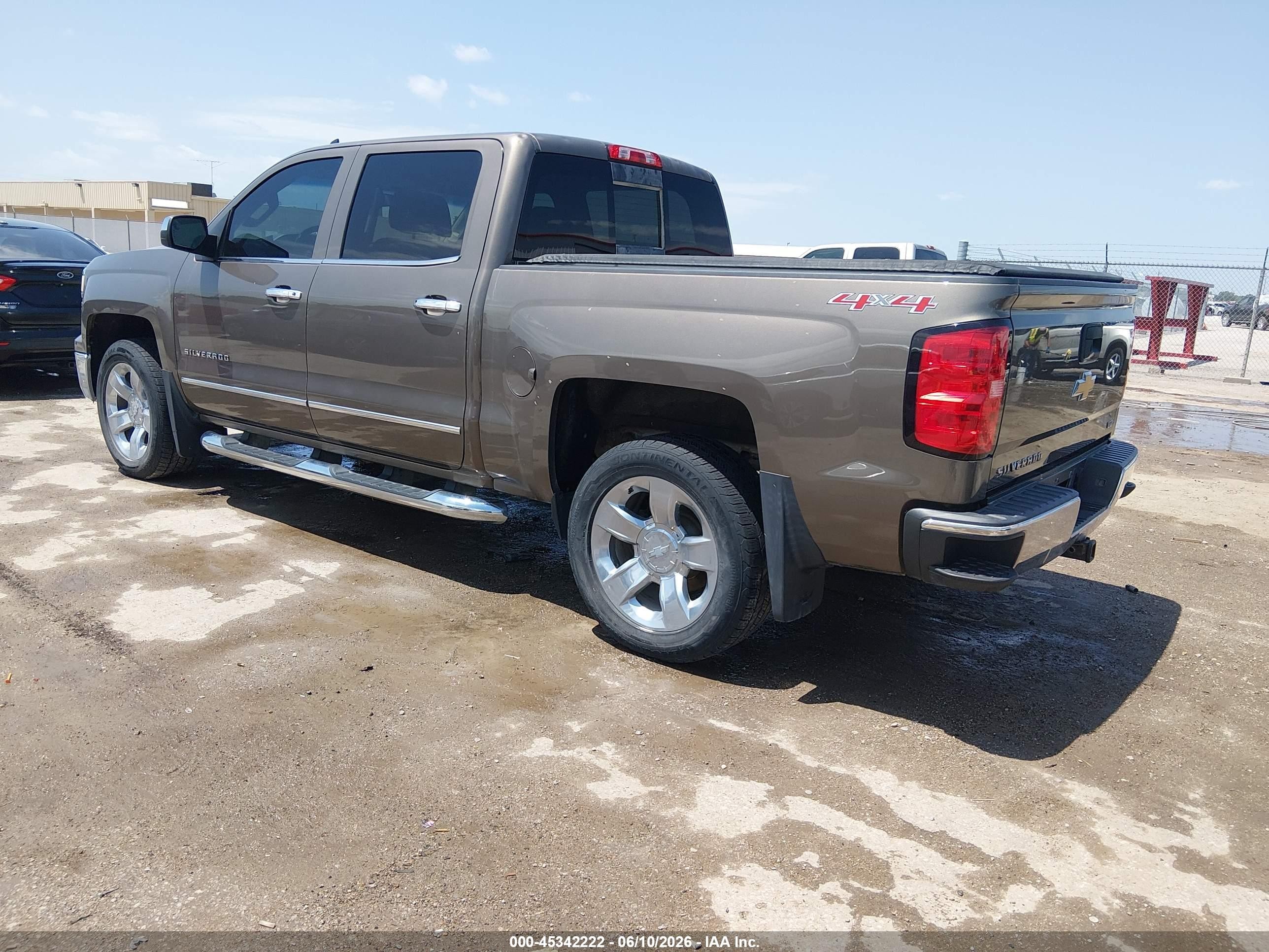2015 Chevrolet Silverado 1500 Ltz Brown vin: 3GCUKSEC4FG239453