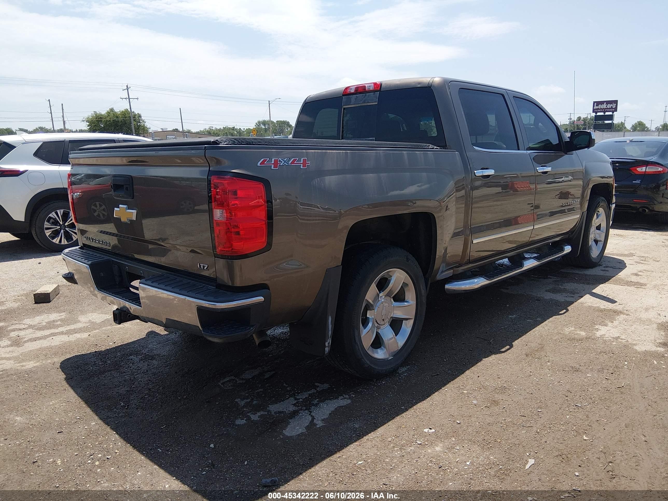 2015 Chevrolet Silverado 1500 Ltz Brown vin: 3GCUKSEC4FG239453