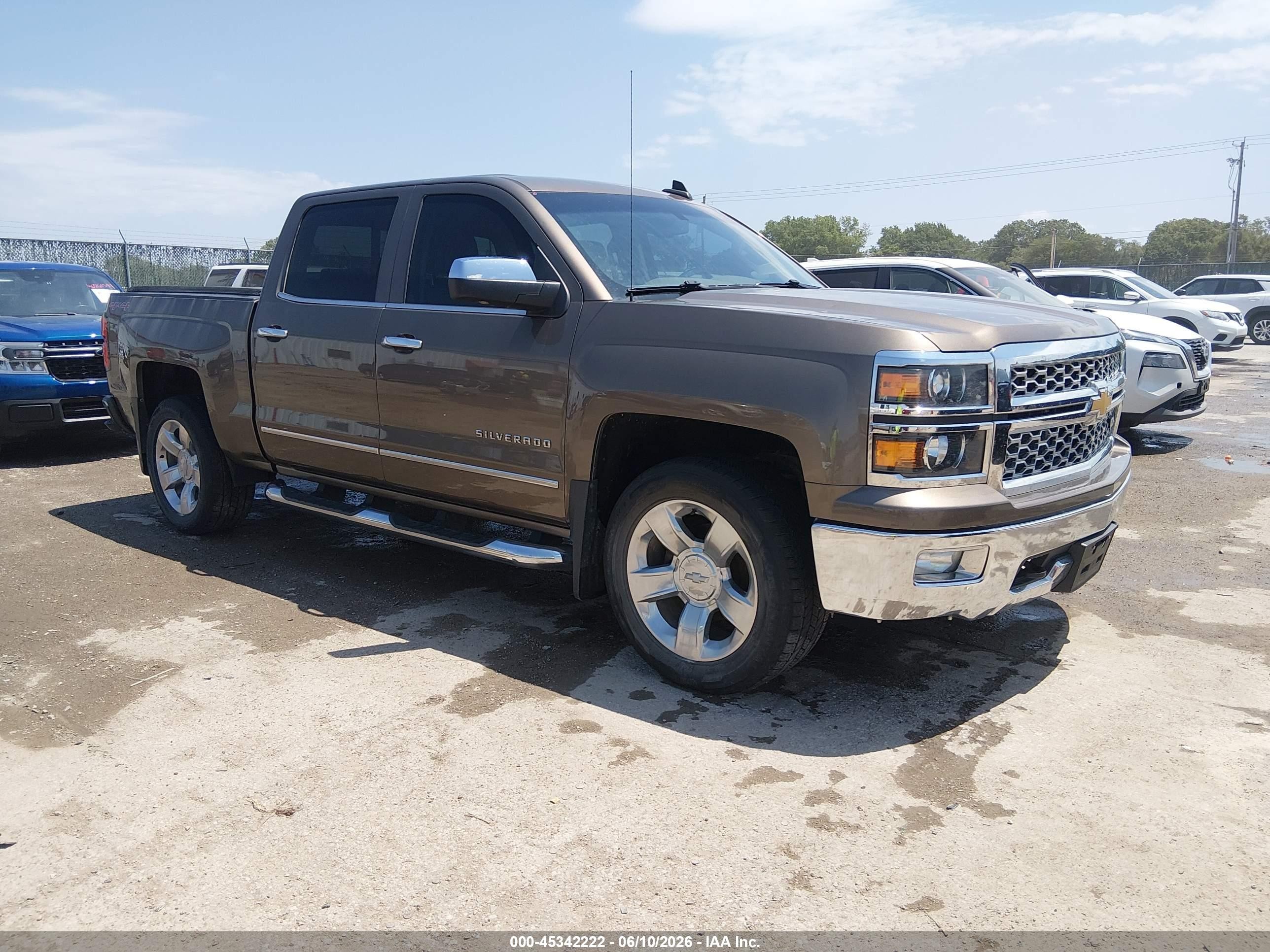 2015 Chevrolet Silverado 1500 Ltz Brown vin: 3GCUKSEC4FG239453