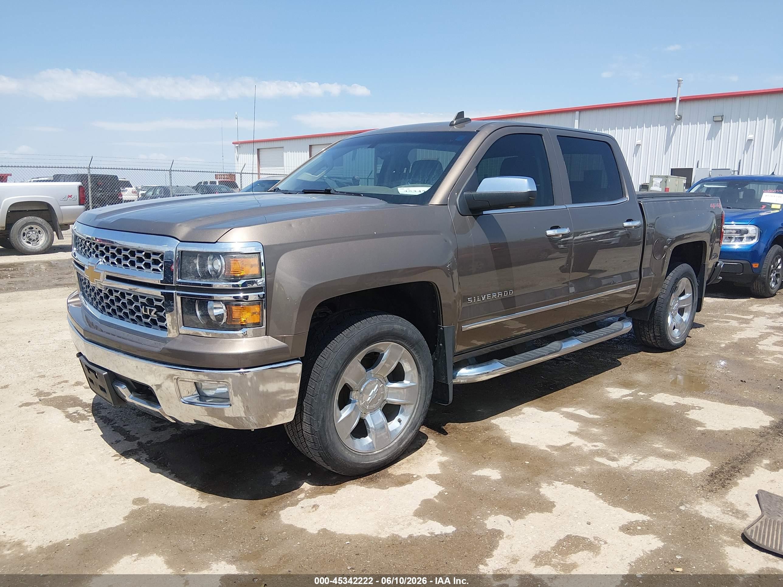 2015 Chevrolet Silverado 1500 Ltz Brown vin: 3GCUKSEC4FG239453