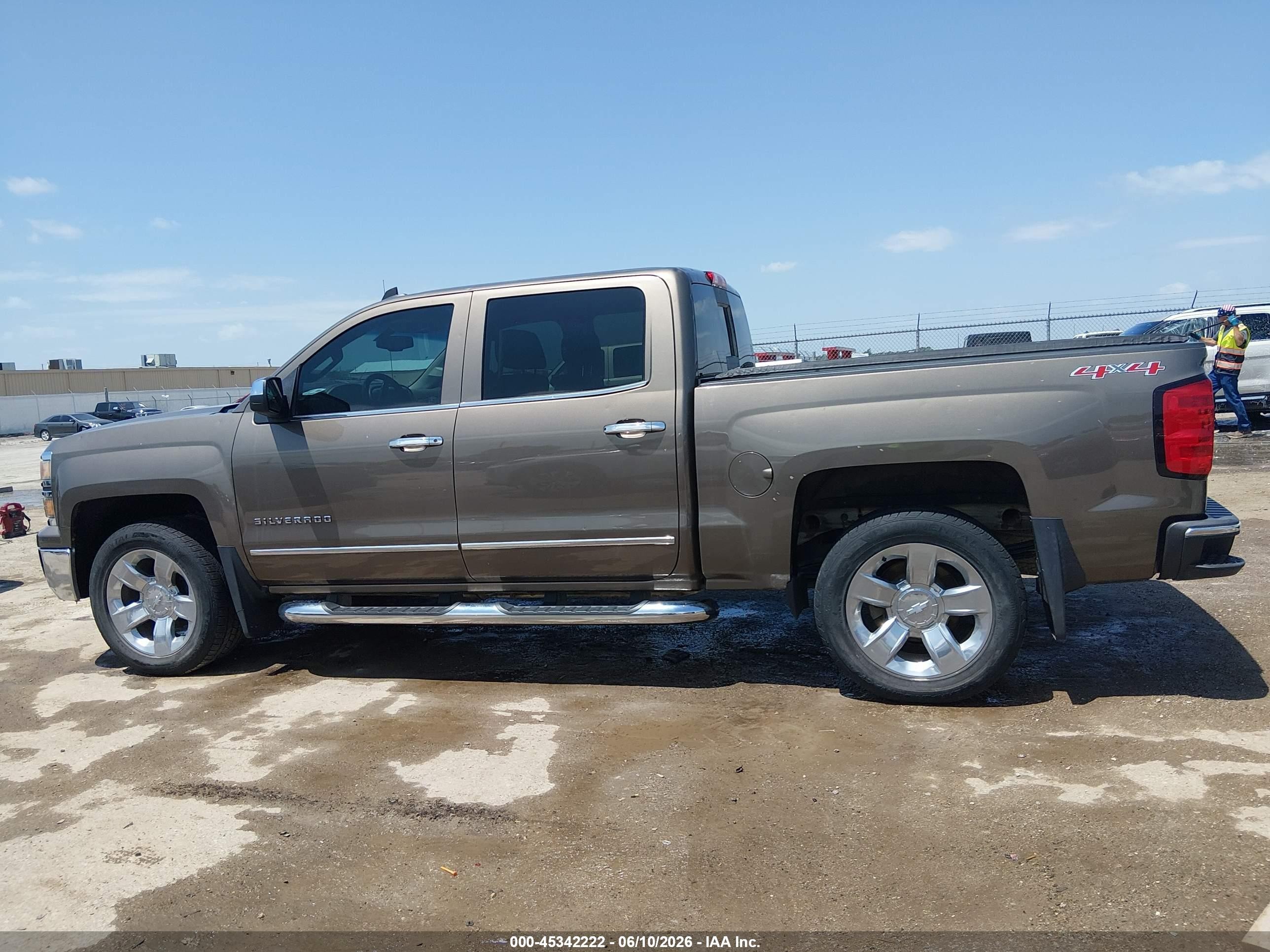 2015 Chevrolet Silverado 1500 Ltz Brown vin: 3GCUKSEC4FG239453