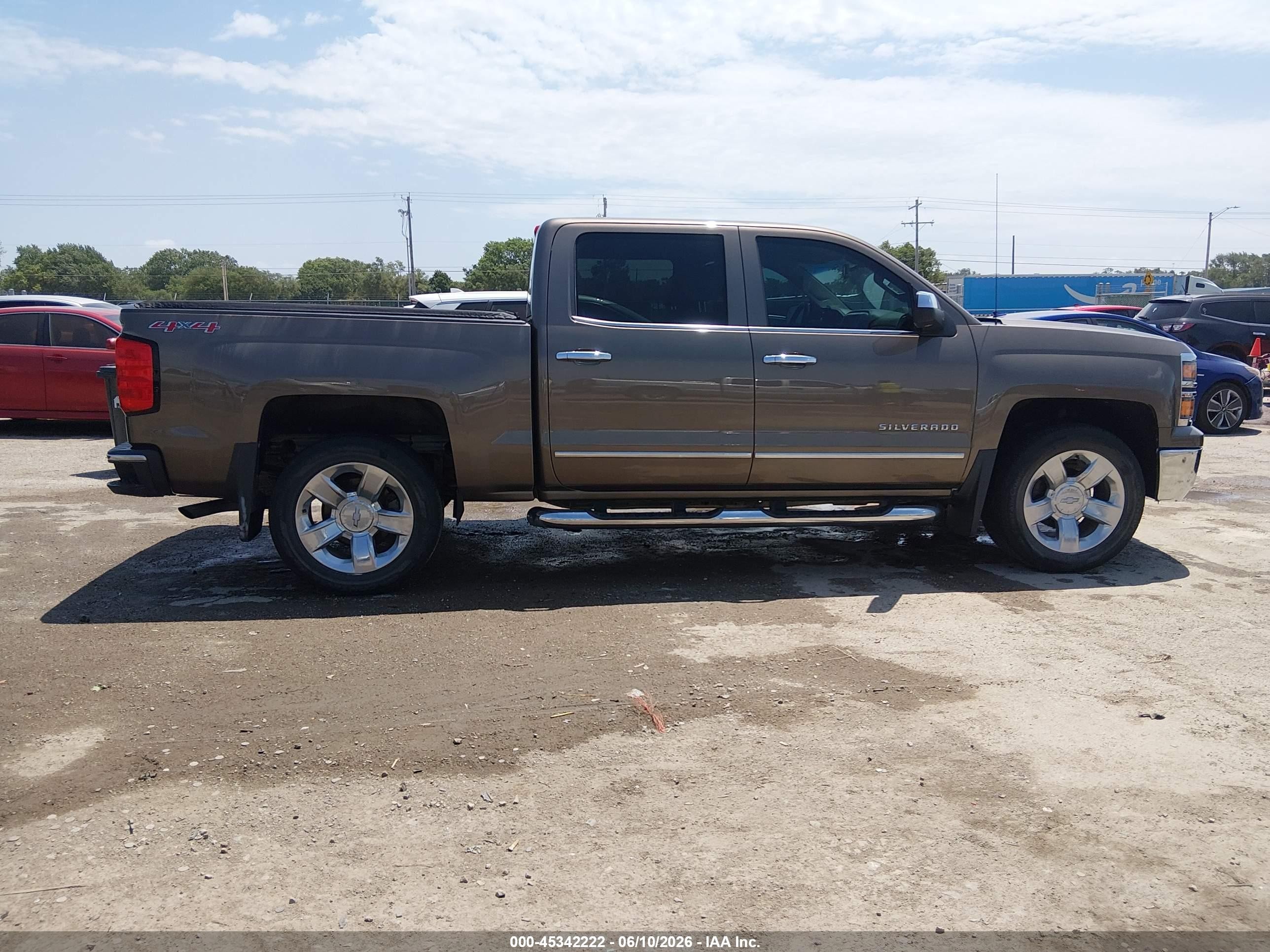 2015 Chevrolet Silverado 1500 Ltz Brown vin: 3GCUKSEC4FG239453