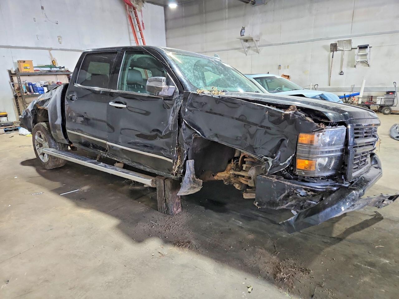 2015 Chevrolet Silverado K1500 Ltz Black vin: 3GCUKSEC4FG286384