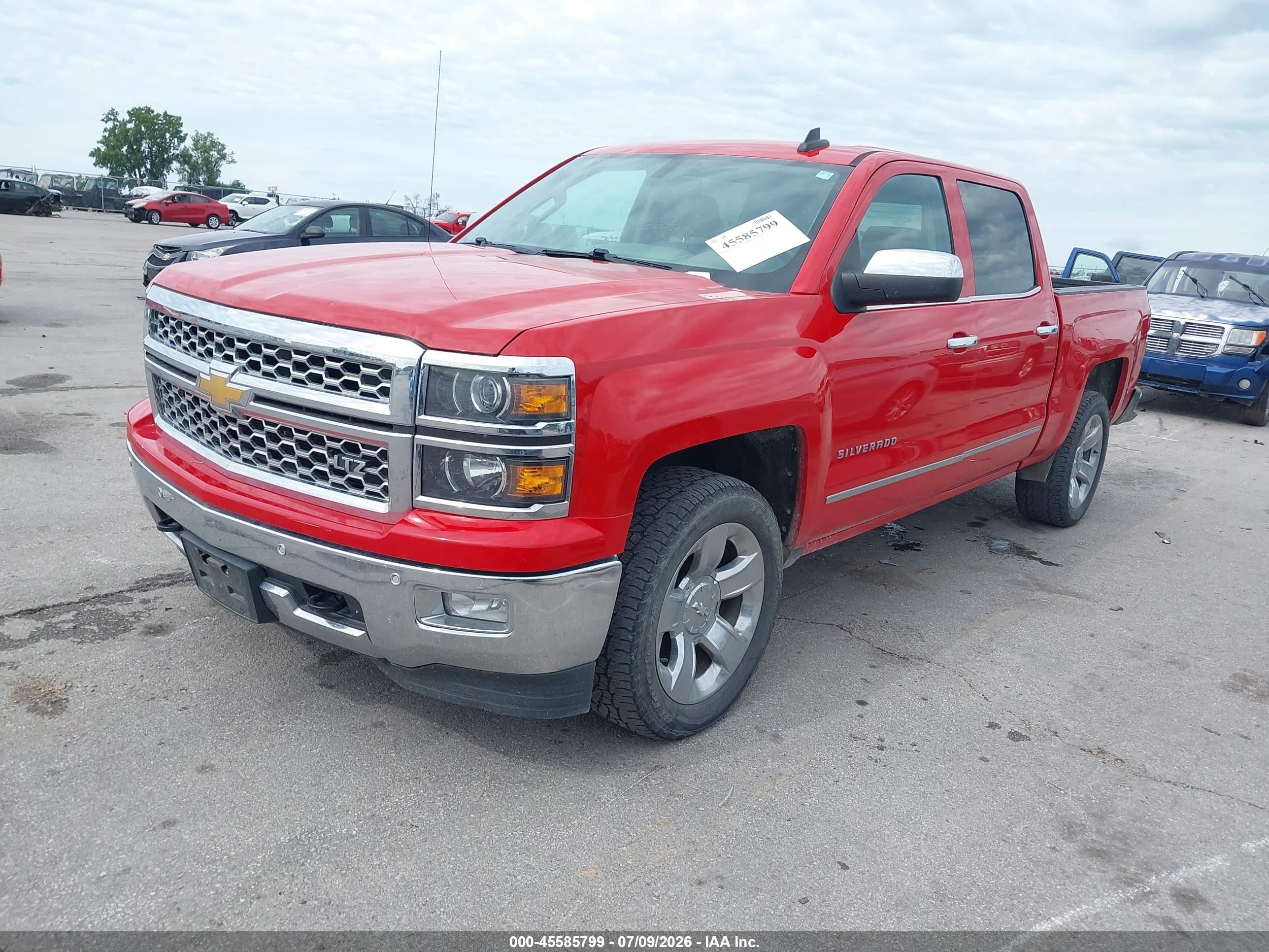 2015 Chevrolet Silverado 1500 1lz Red vin: 3GCUKSEC4FG378210