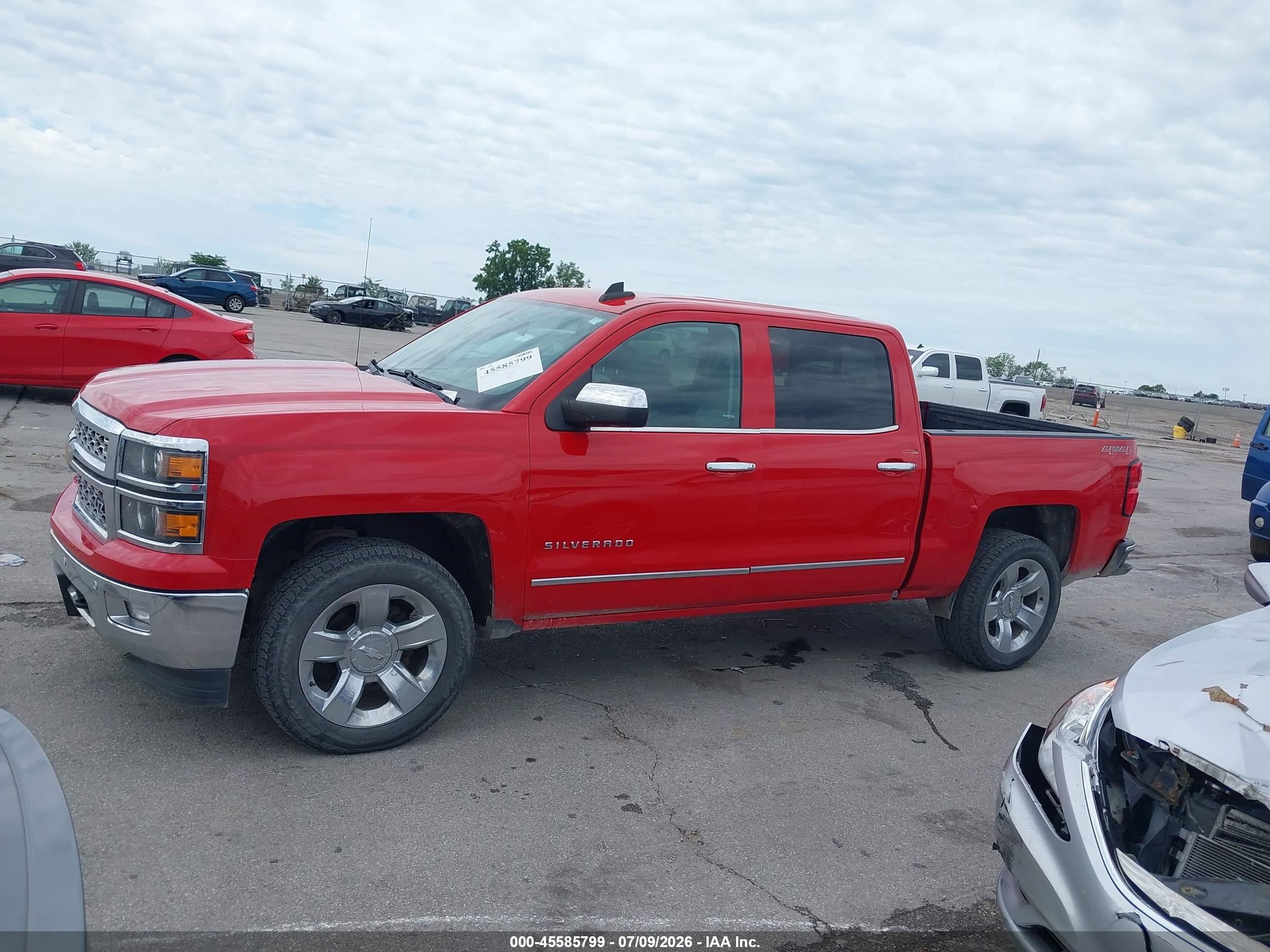 2015 Chevrolet Silverado 1500 1lz Red vin: 3GCUKSEC4FG378210