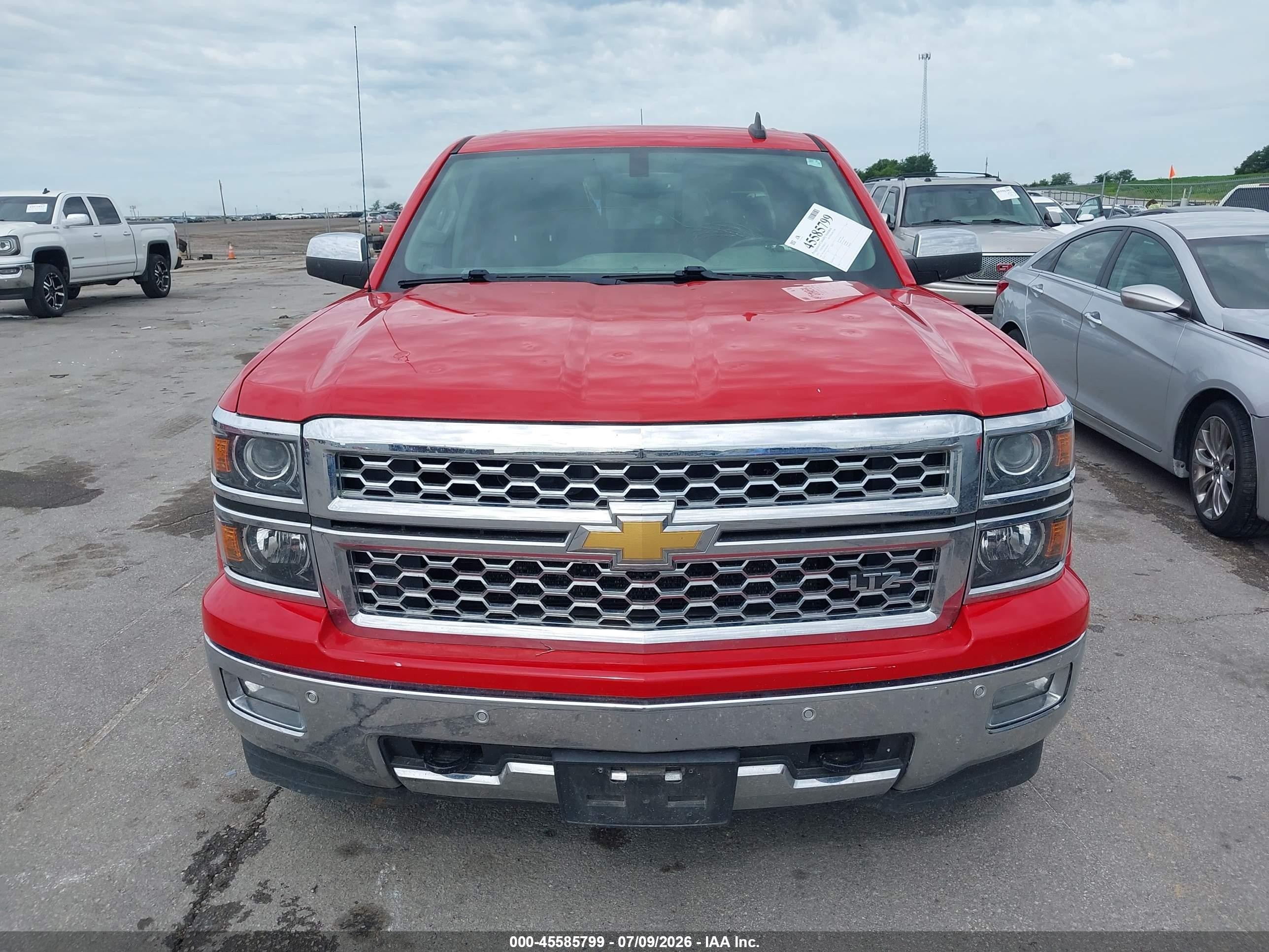 2015 Chevrolet Silverado 1500 1lz Red vin: 3GCUKSEC4FG378210