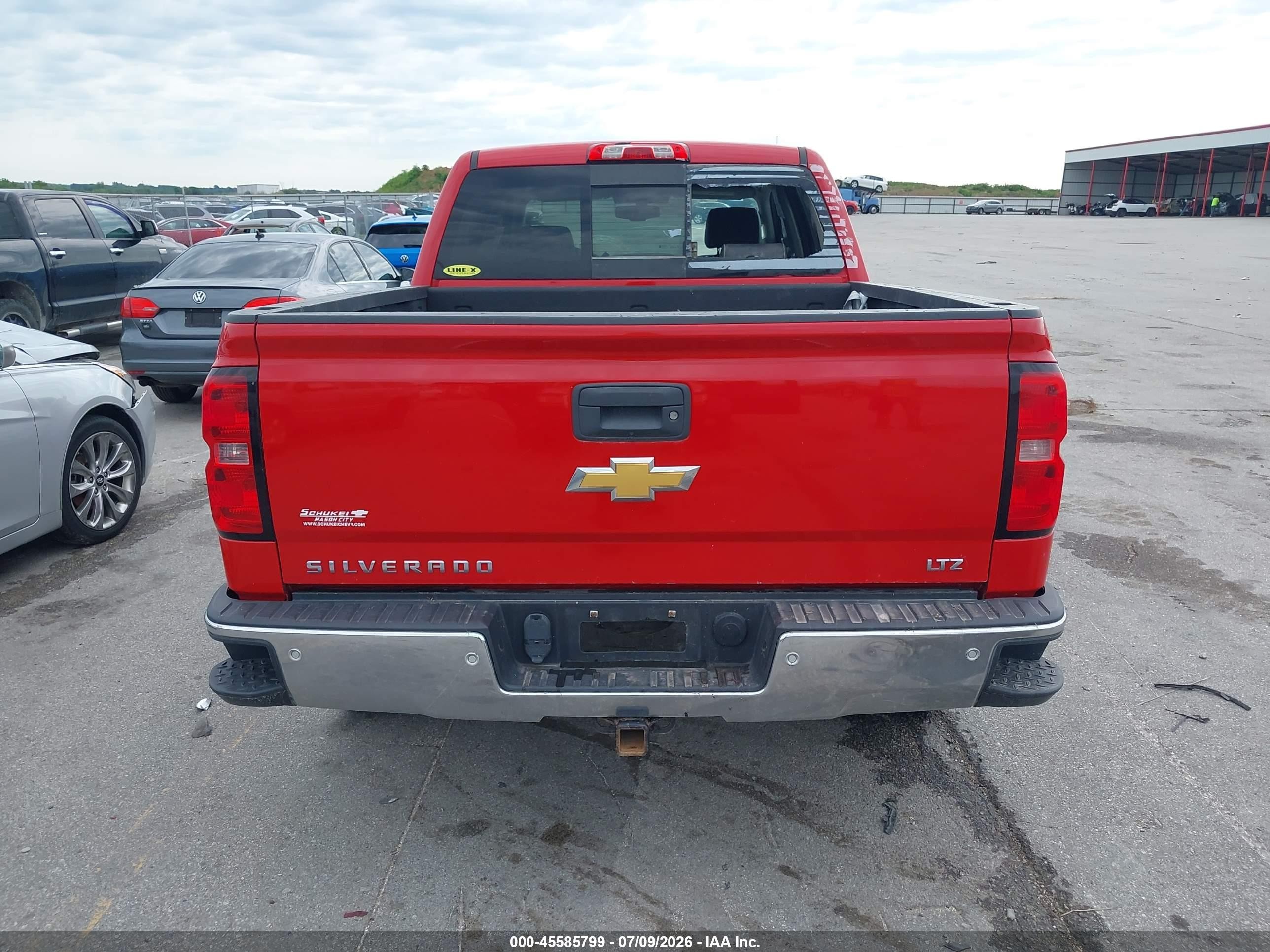 2015 Chevrolet Silverado 1500 1lz Red vin: 3GCUKSEC4FG378210
