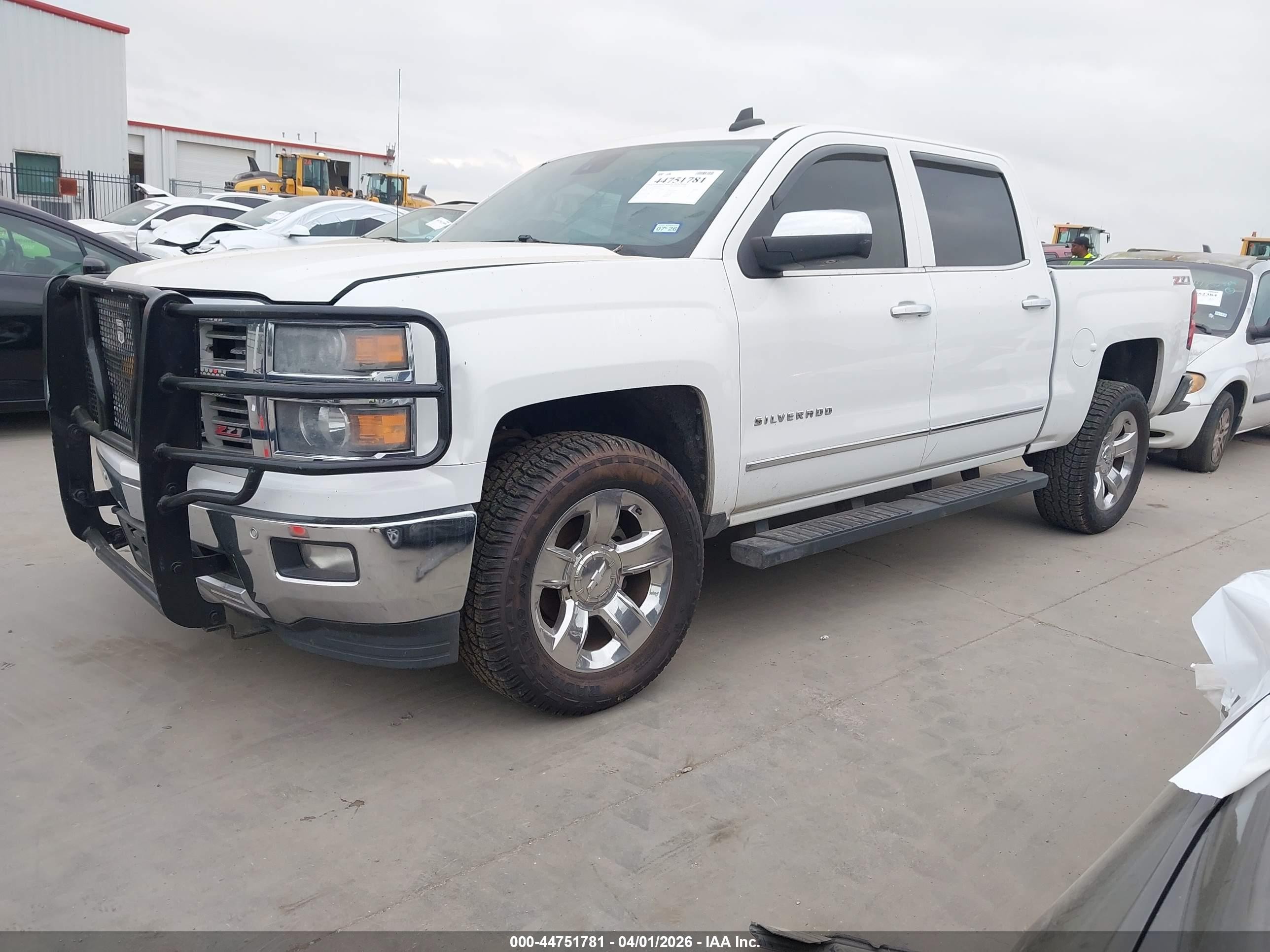 2015 Chevrolet Silverado 1500 2lz Белый vin: 3GCUKSEC4FG472054