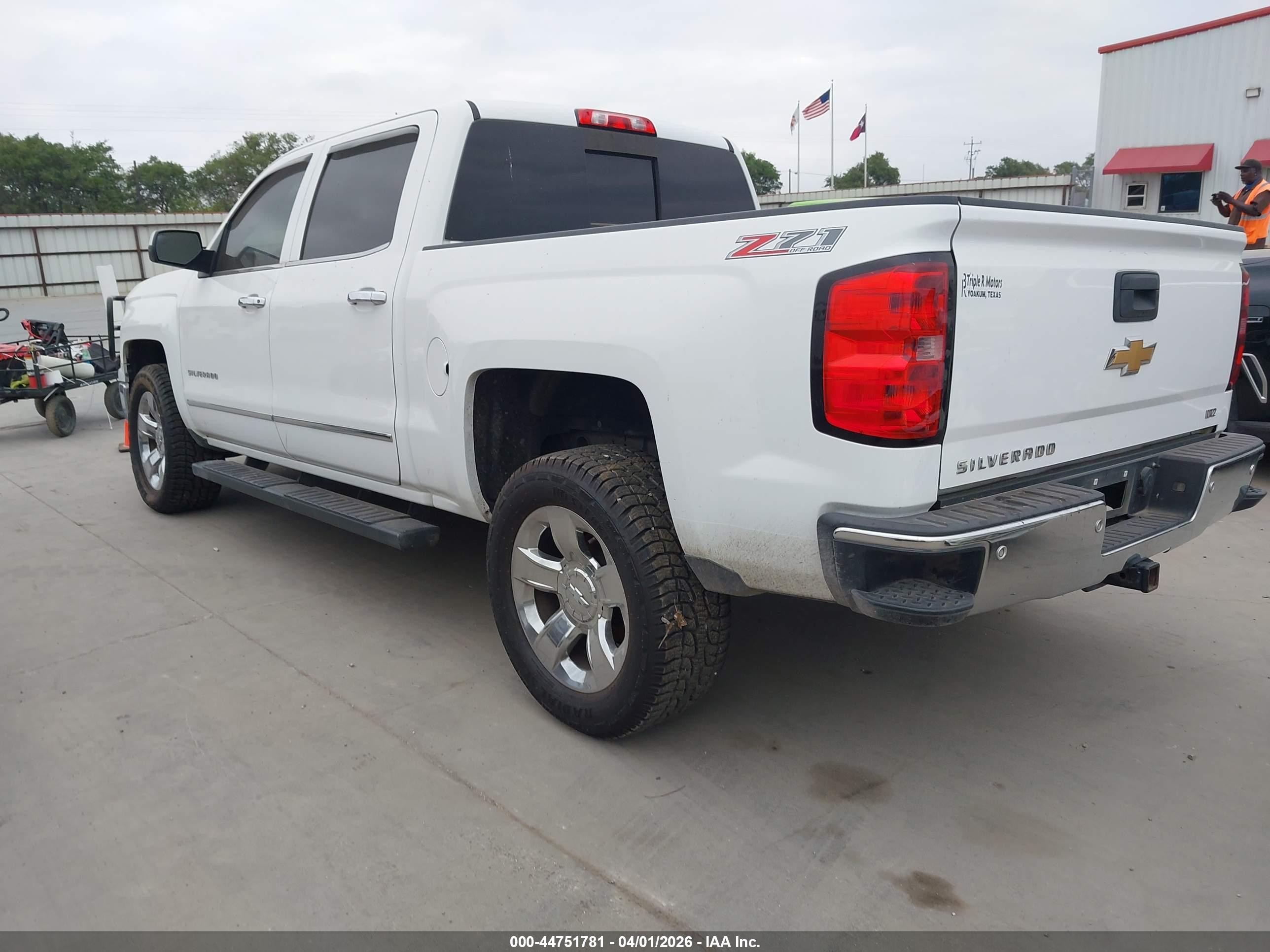 2015 Chevrolet Silverado 1500 2lz Белый vin: 3GCUKSEC4FG472054