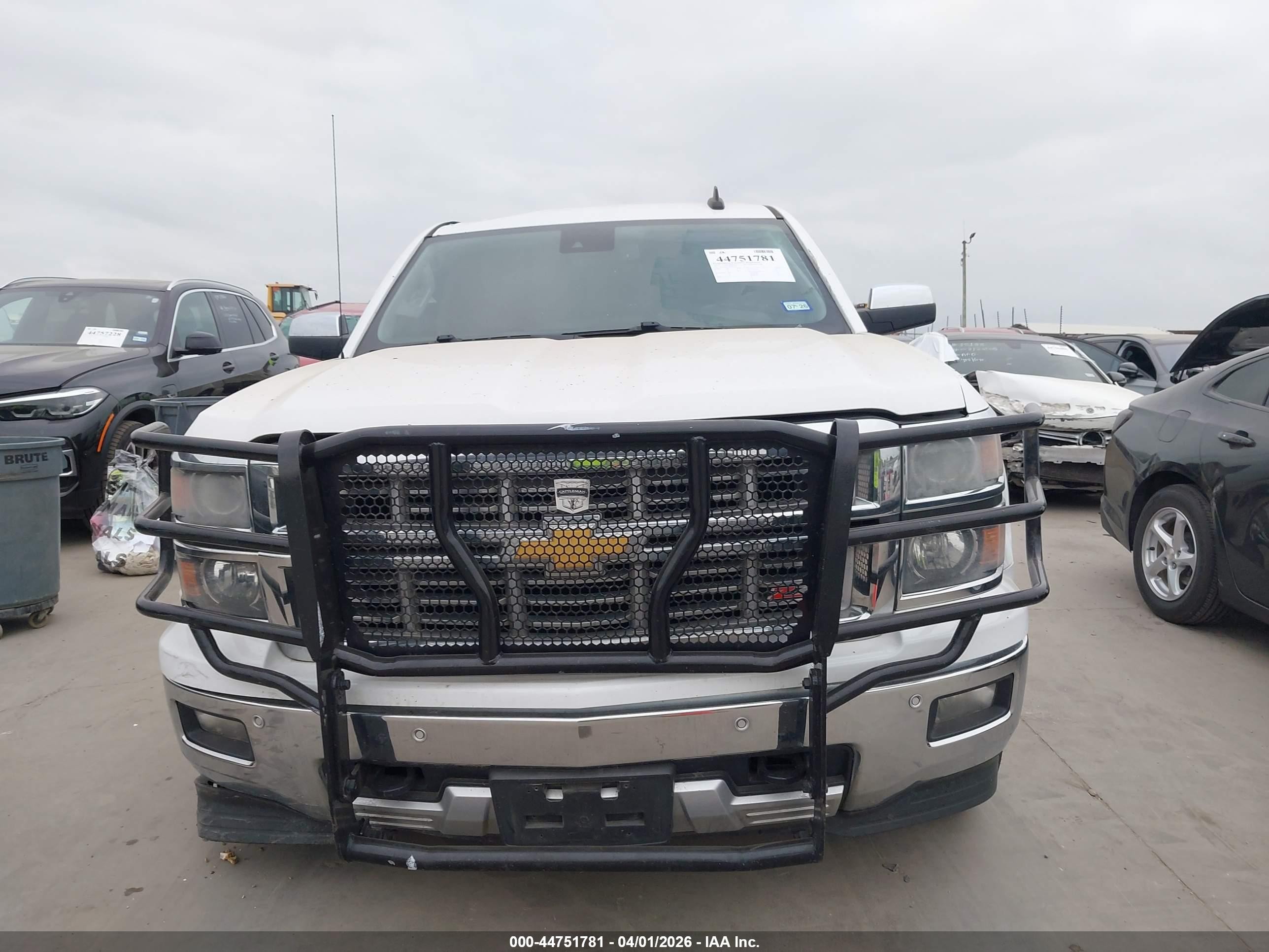 2015 Chevrolet Silverado 1500 2lz Белый vin: 3GCUKSEC4FG472054