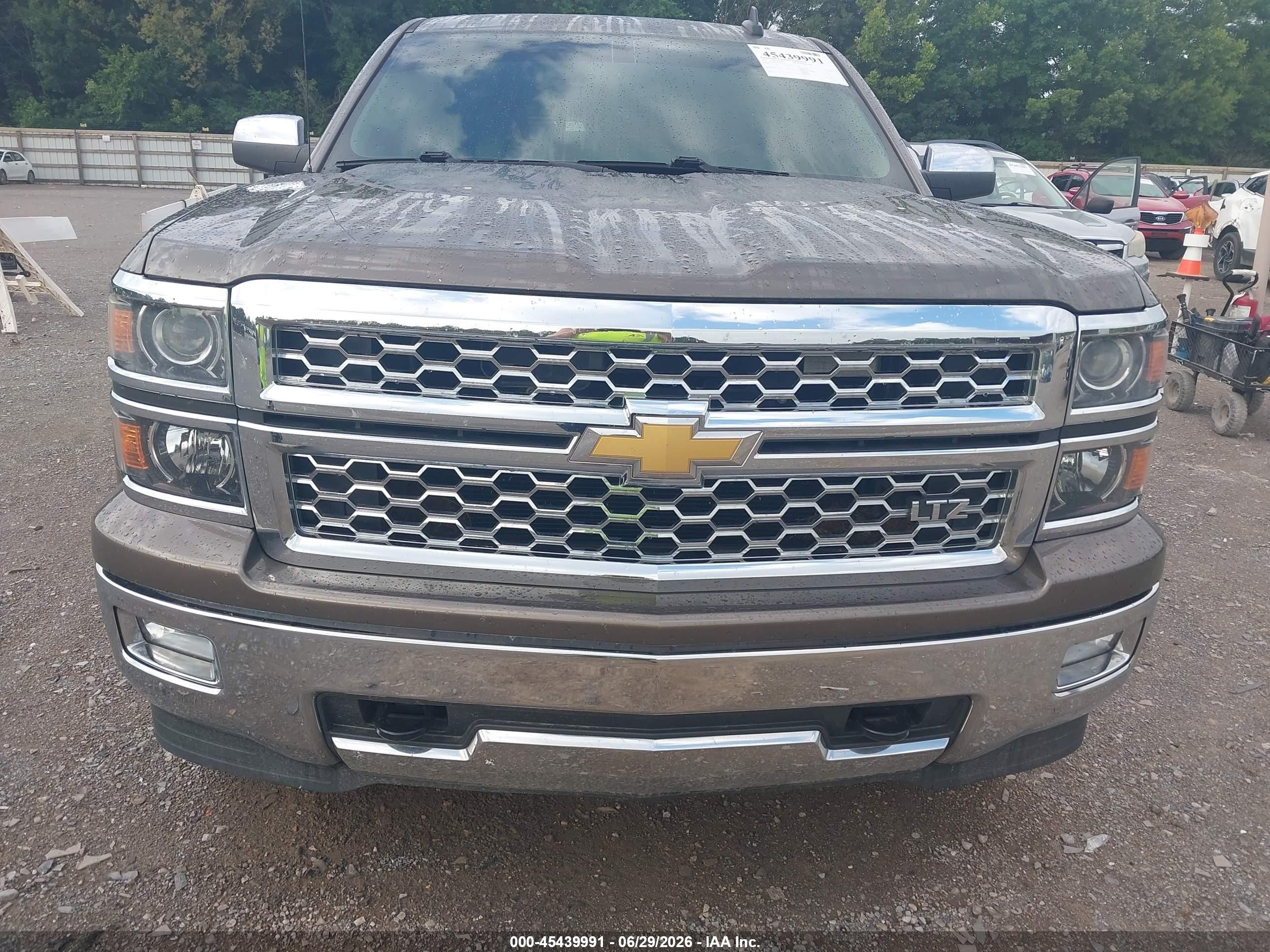 2015 Chevrolet Silverado 1500 Ltz Gray vin: 3GCUKSEC4FG472510