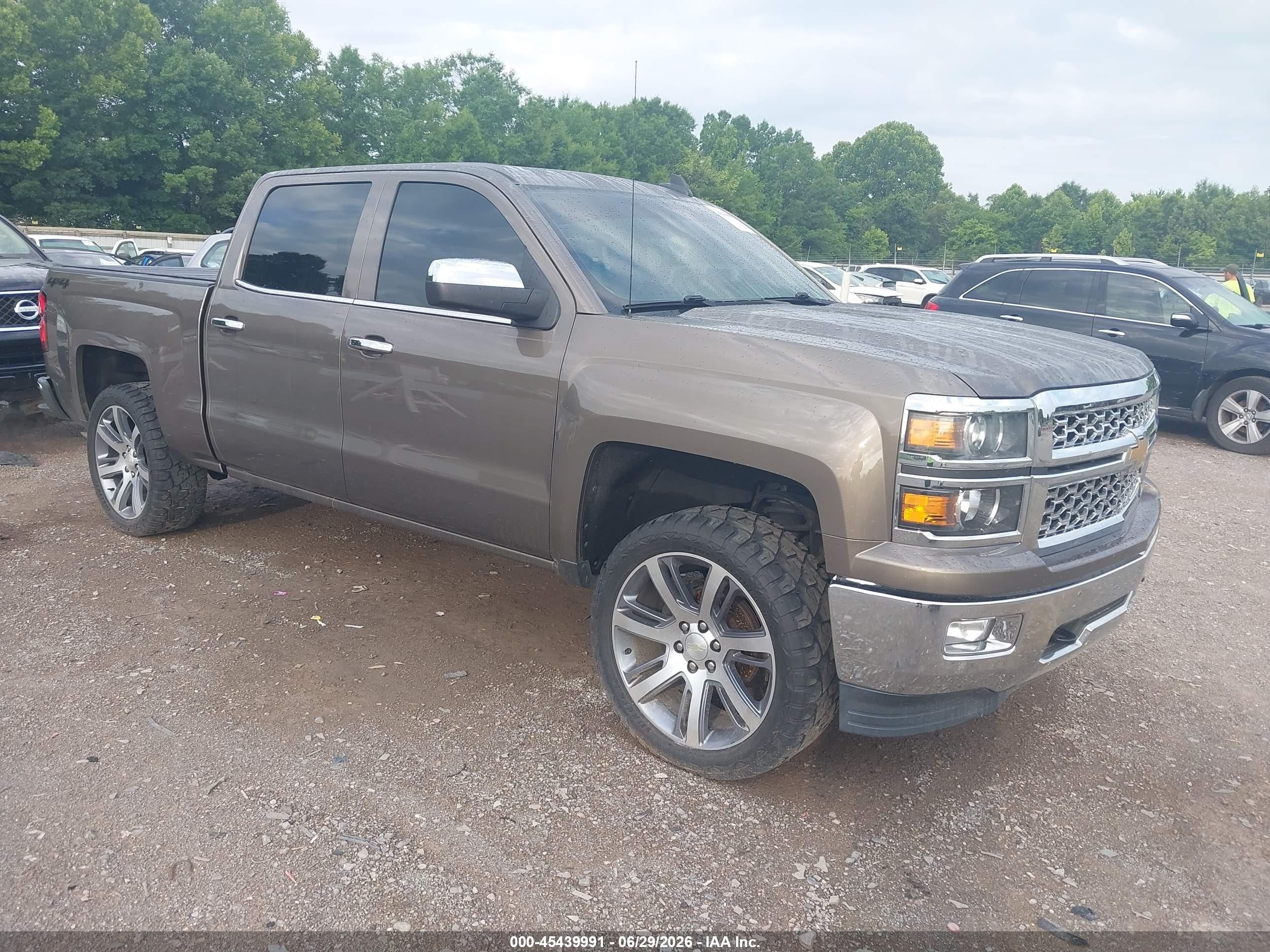 2015 Chevrolet Silverado 1500 Ltz Gray vin: 3GCUKSEC4FG472510